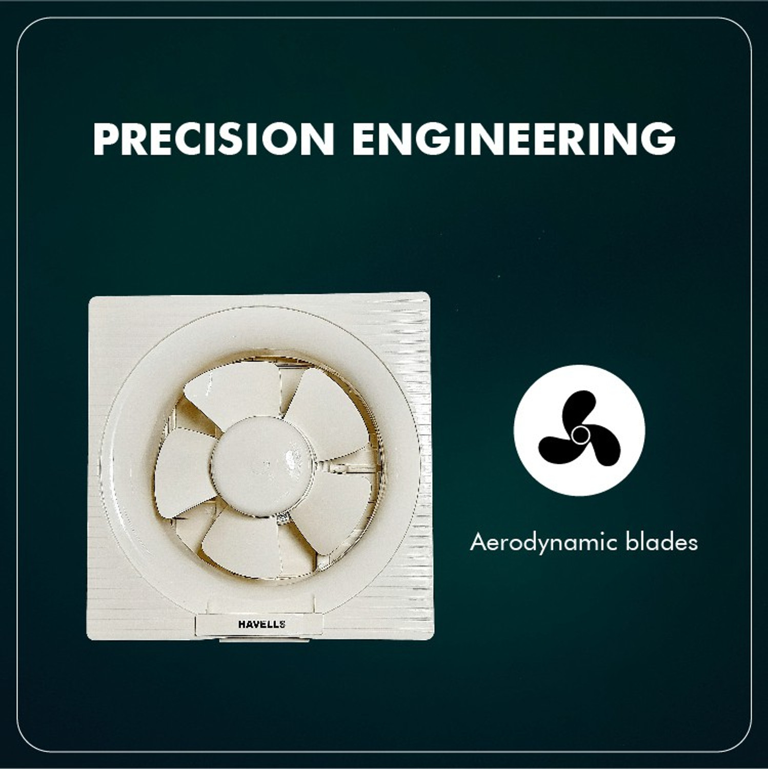 Image of HAVELLS Ventil Air DX|Strong Air Suction|Rust Proof Body and Dust Protection Shutters 200 mm Exhaust Fan