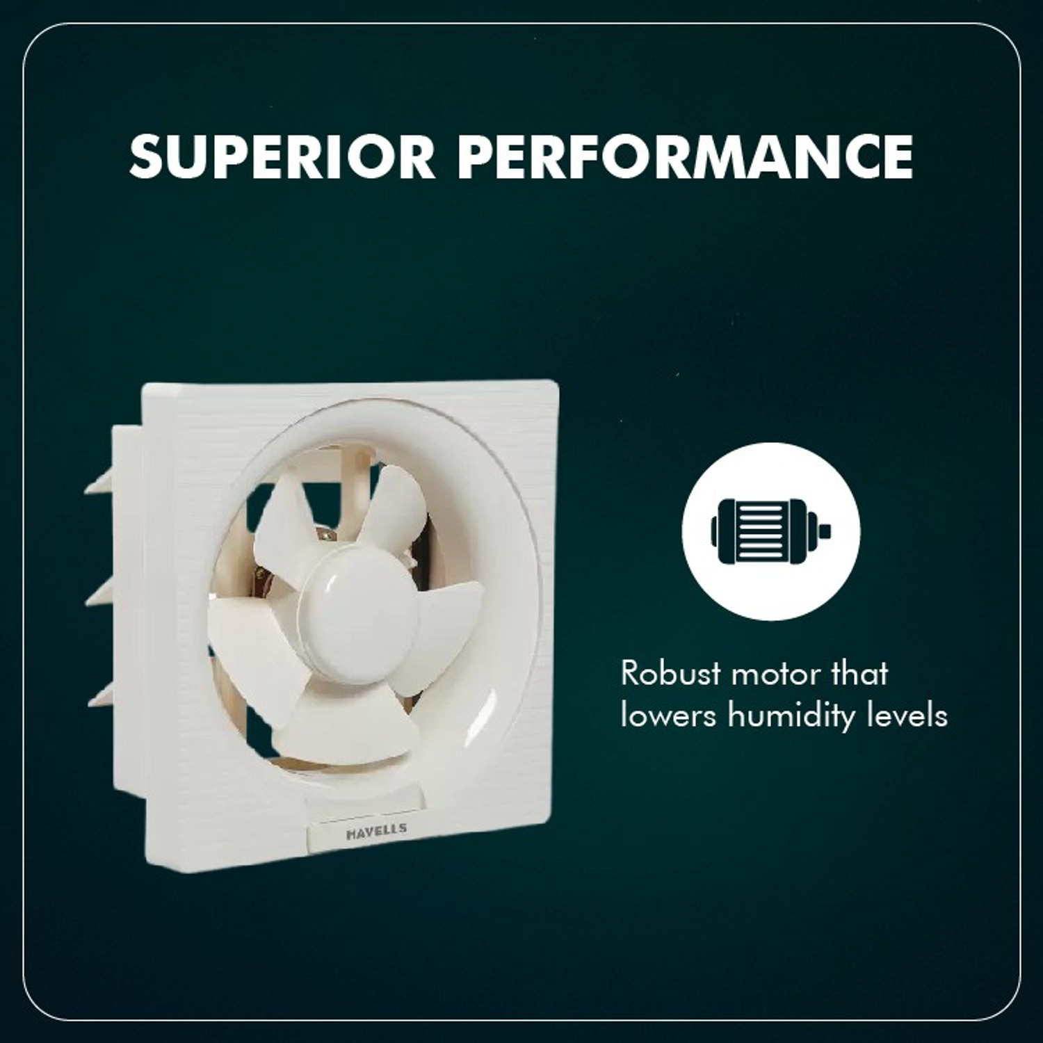 Image of HAVELLS Ventil Air DX|Strong Air Suction|Rust Proof Body and Dust Protection Shutters 200 mm Exhaust Fan