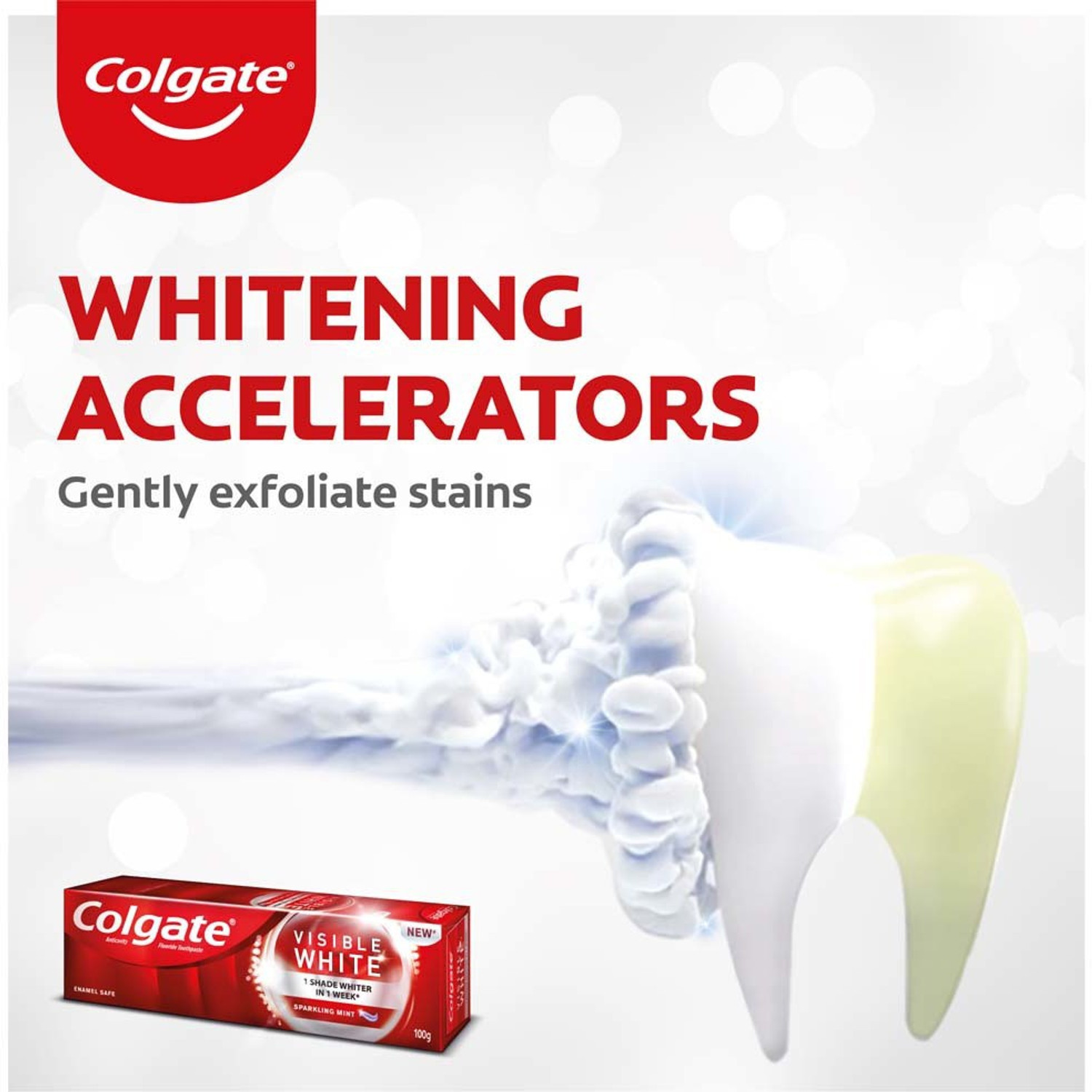 Image of Colgate Visible White Toothpaste Teeth Whitening Starts in 1 week (Combo Pack) Toothpaste