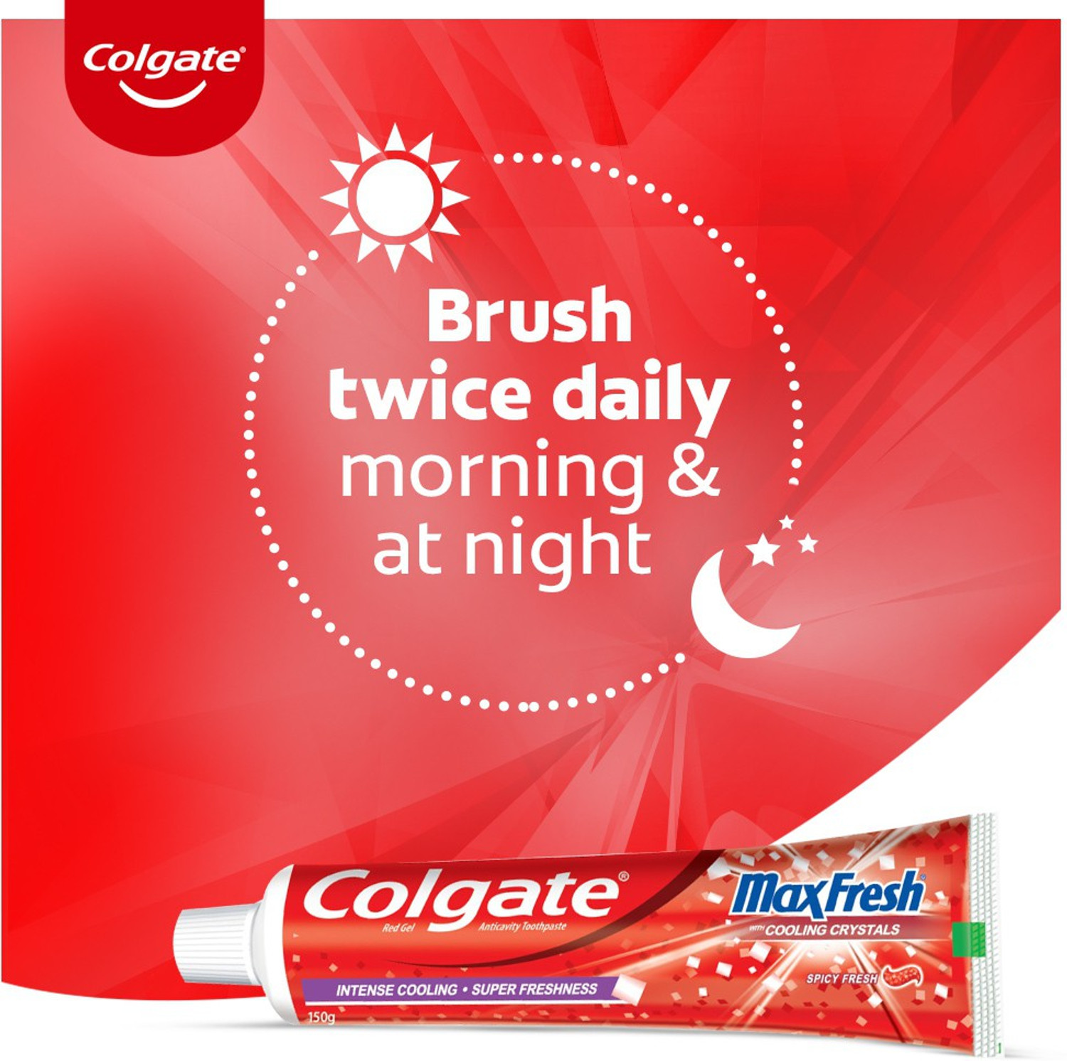 Image of Colgate Maxfresh Spicy Fresh Red Gel Toothpaste