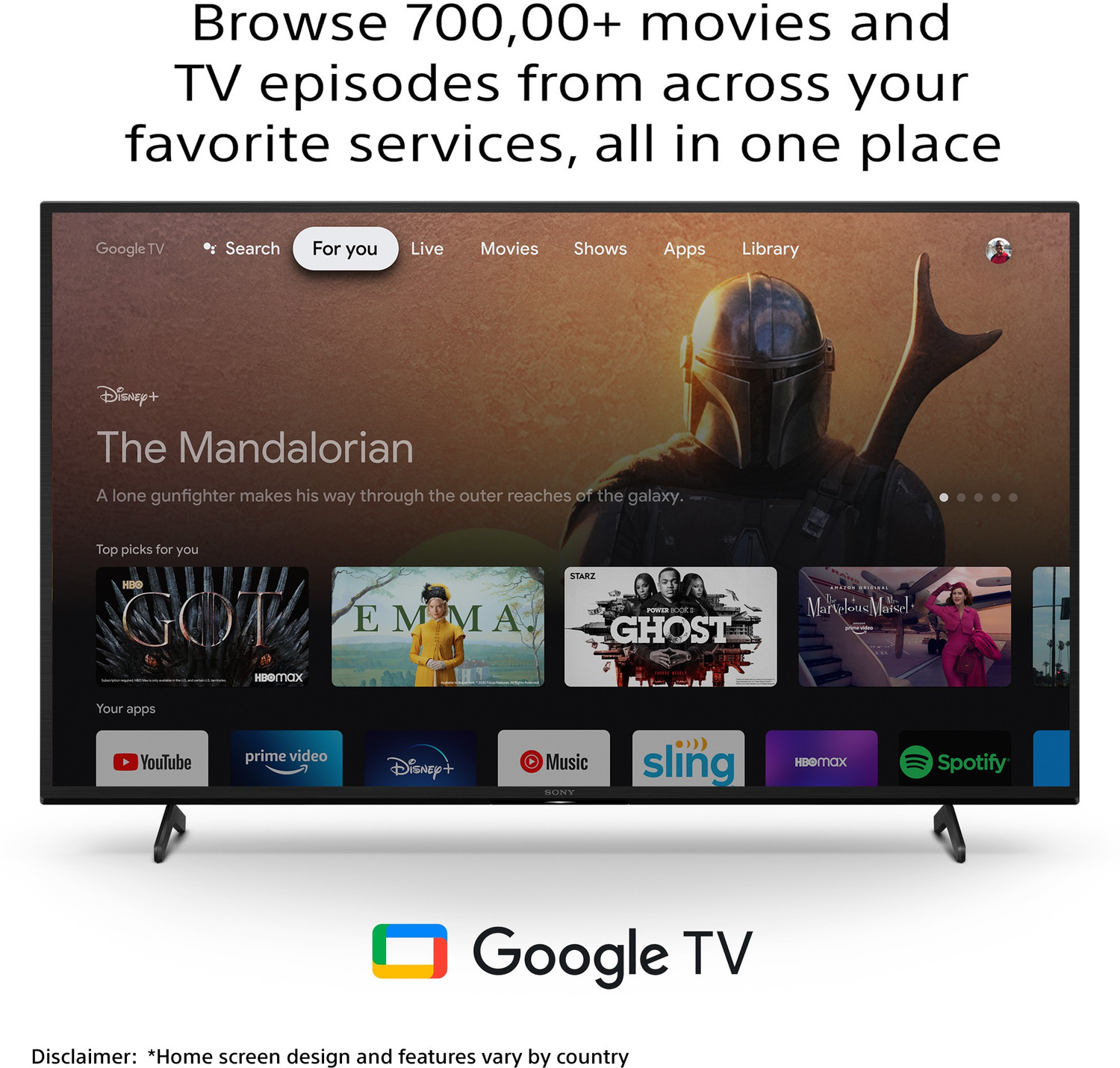 Image of SONY Bravia X74K 108 cm (43 inch) Ultra HD (4K) LED Smart Google TV