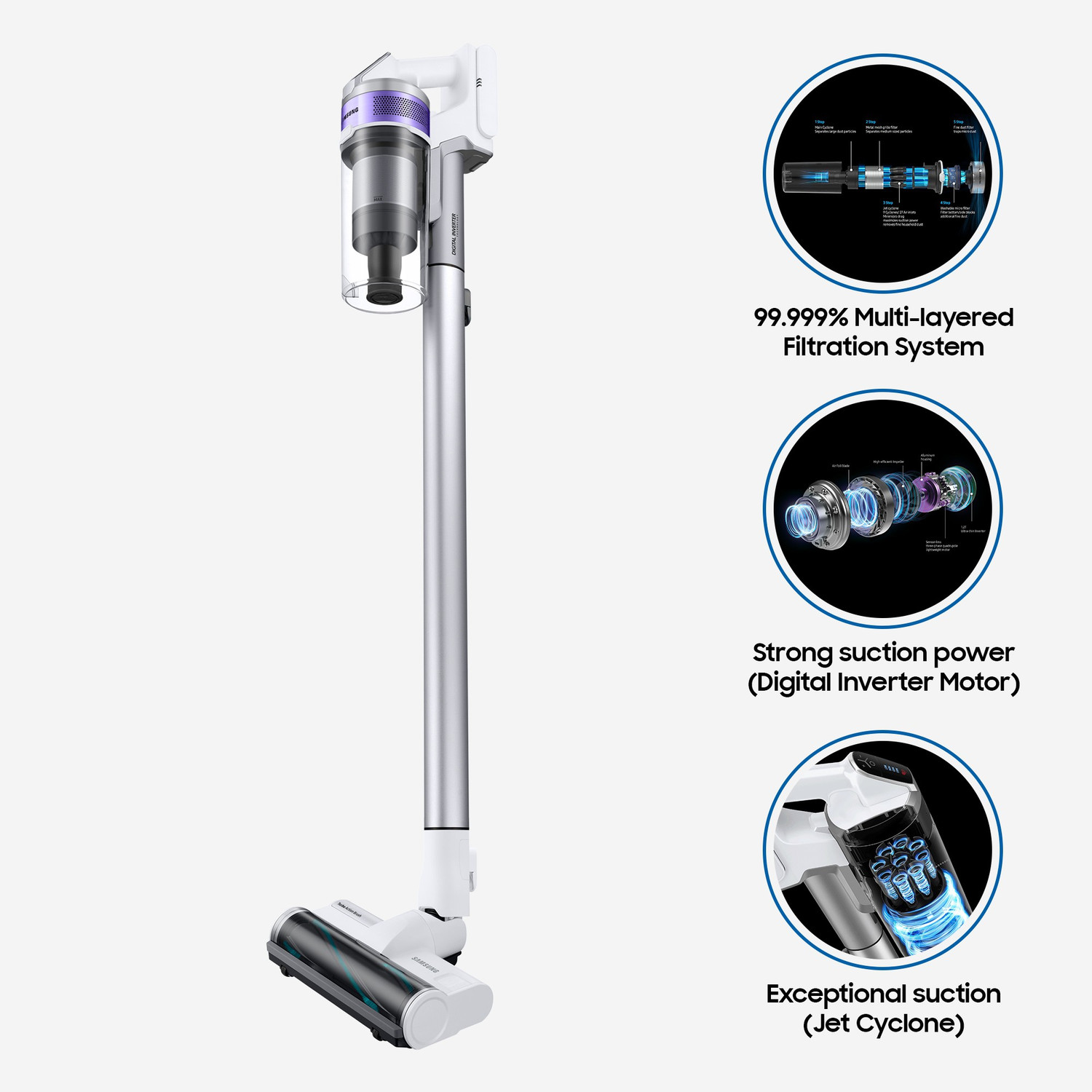 Image of Samsung VS15T7031R4 /TL Cordless Vacuum Cleaner