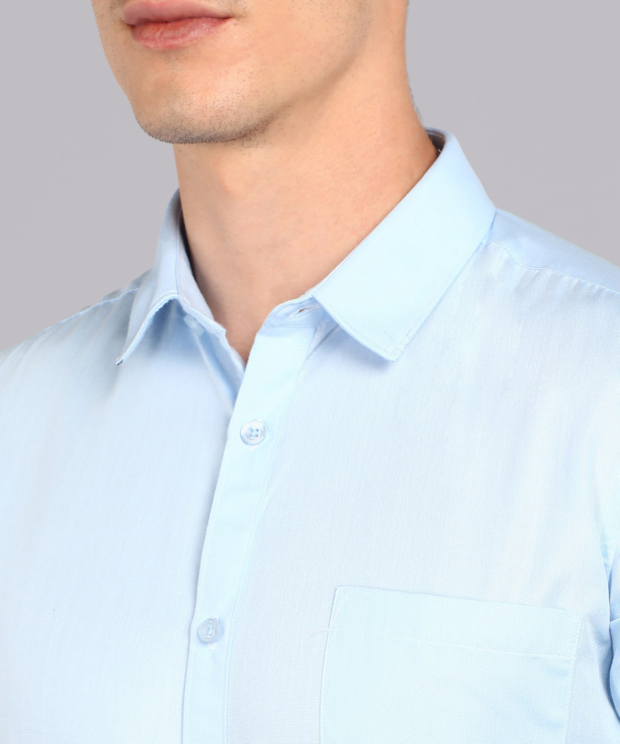 Image of METRONAUT by Flipkart Men Solid Formal Blue Shirt