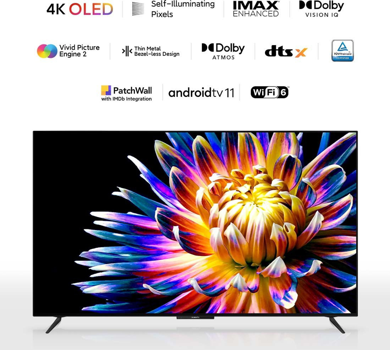 Image of Xiaomi OLED Vision 138.8 cm (55 inches) 4K Ultra HD Smart Android TV with Dolby Vision IQ and Dolby Atmos (2022 Model) (O55M7-Z2IN)