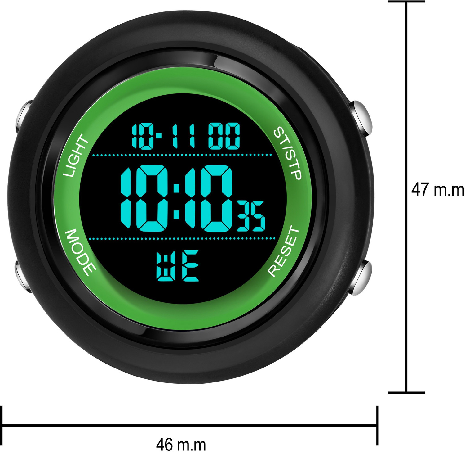 Image of HALA HL-1260 Stylish Sporty Look, Alarm, Black Strap, Multi Function Chrono Premium Watch Digital Watch - For Men