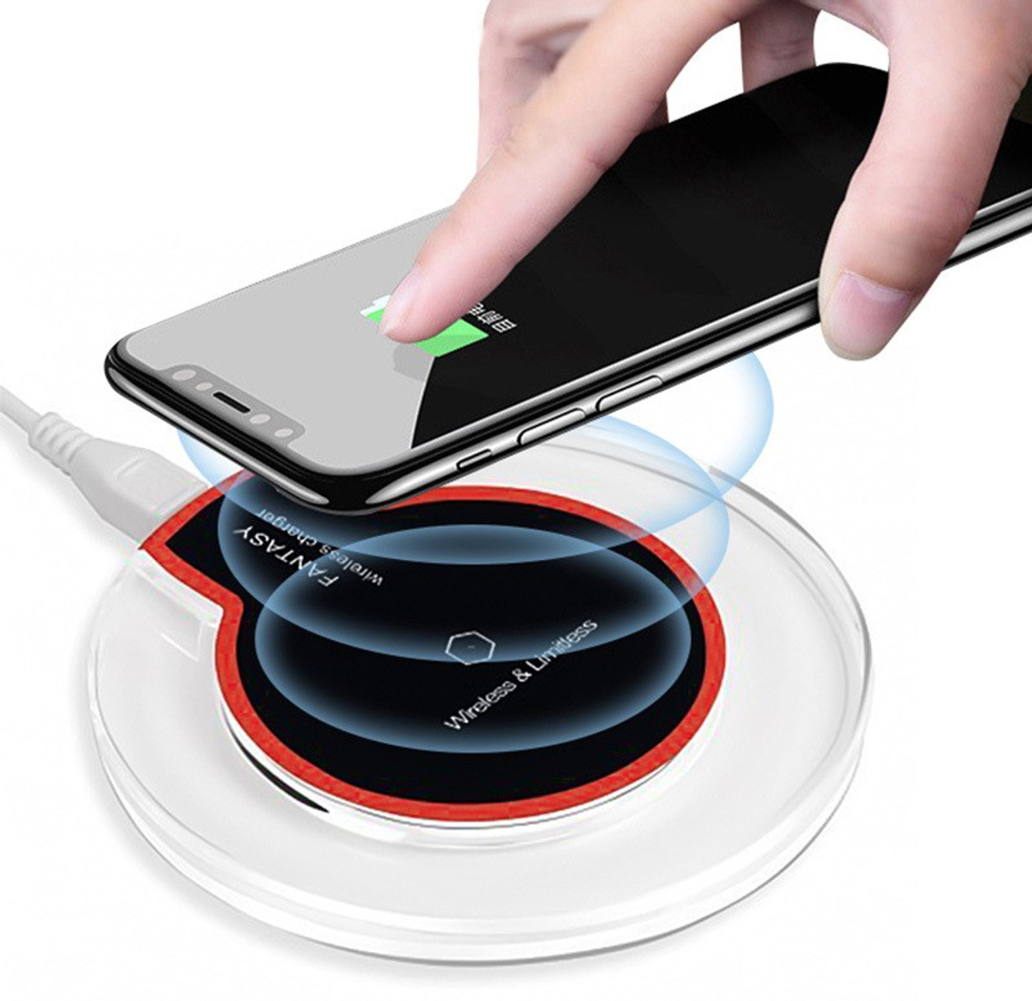Image of nxntron Wireless Qi Charging PAD for ios, Sam Galxy S6 /S7,S6 /S7 Edge,Note4 /5 Charging Pad