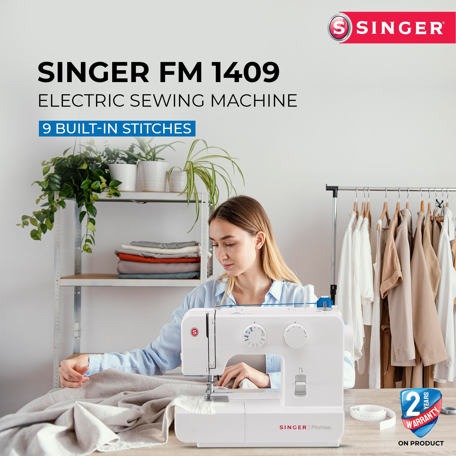 Image of SINGER FM 1409 Electric Sewing Machine