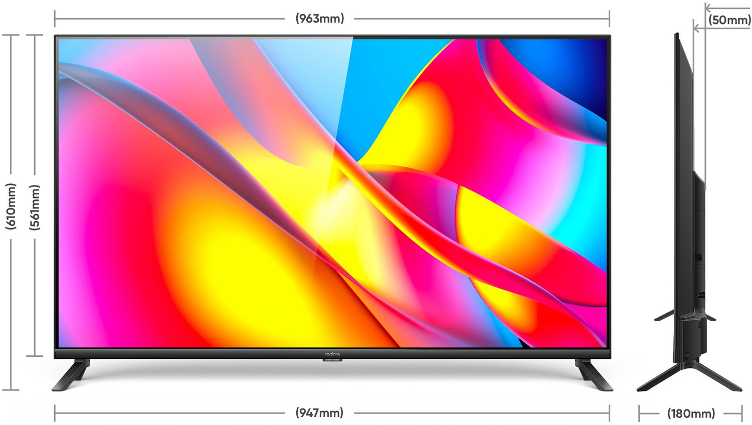 Image of realme 108 cm (43 inch) Full HD LED Smart Android TV with Android 11