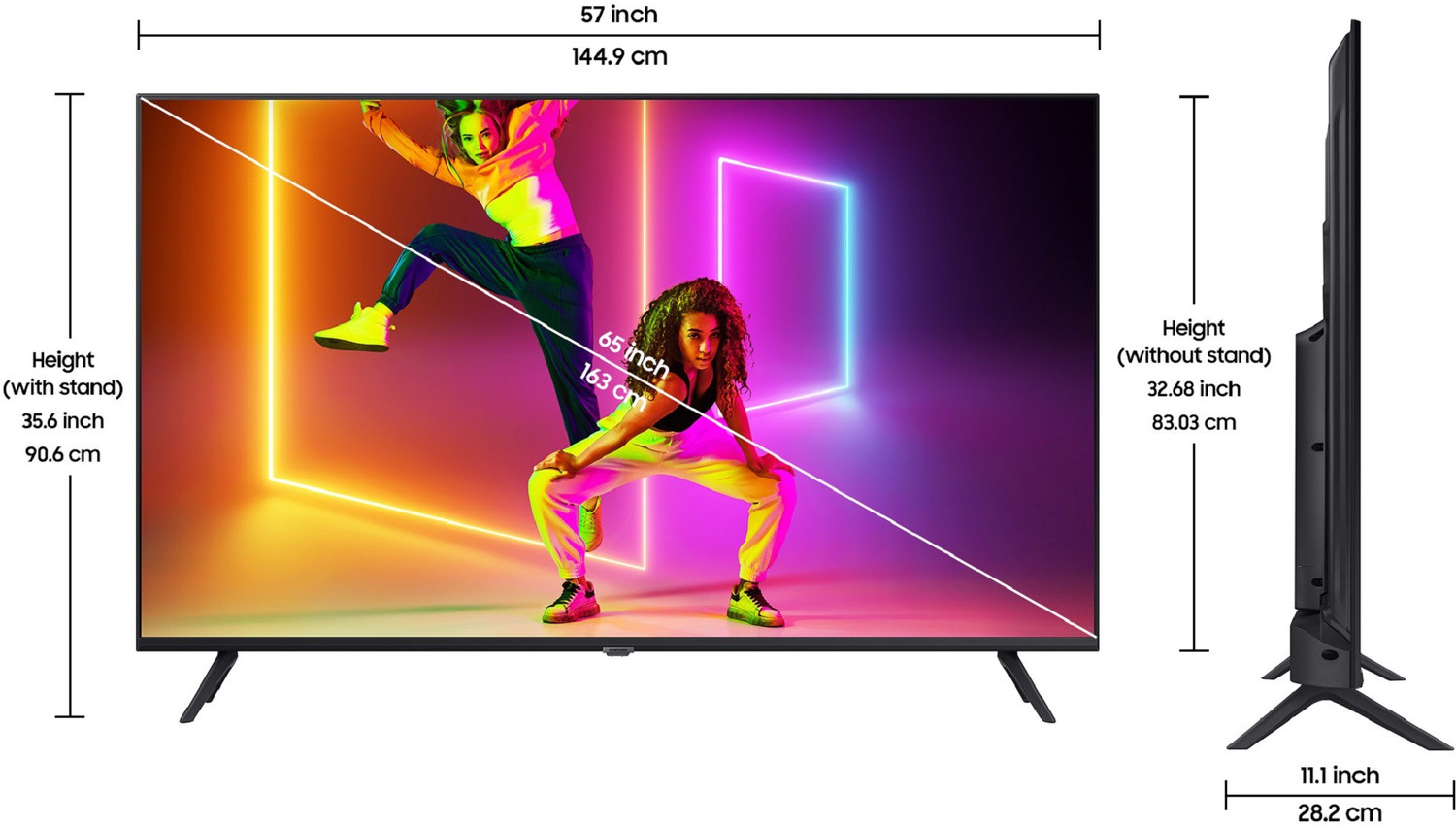 Image of Samsung AUE70 163 cm (65 inch) Ultra HD (4K) LED Smart Tizen TV with Voice Search (UA65AUE70AKLXL)