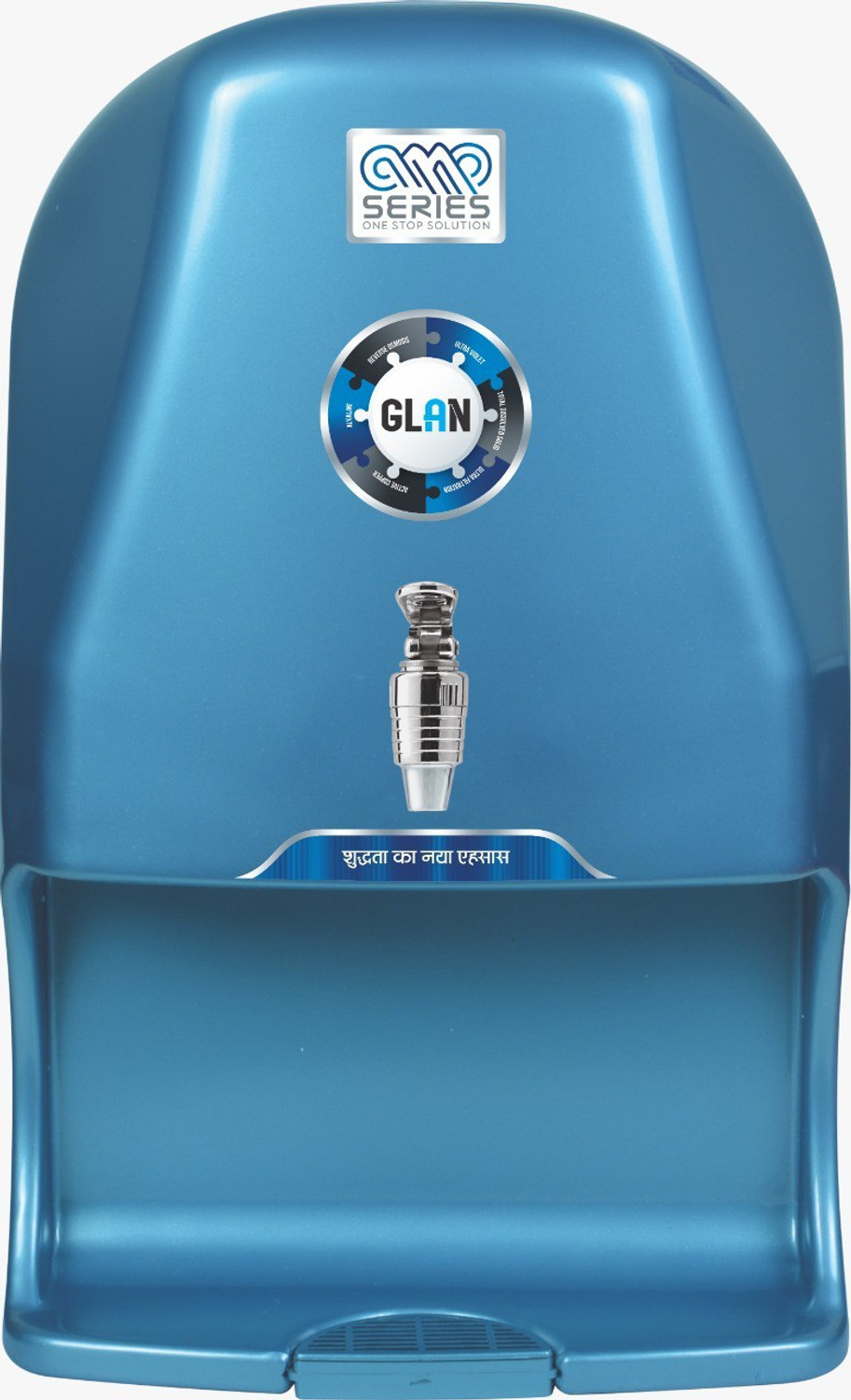 Image of TSP AQUA water purifier Model GLAN Minerals (15 liter) 14 L (BLUE) 14 L RO + UV + UF + TDS Water Purifier
