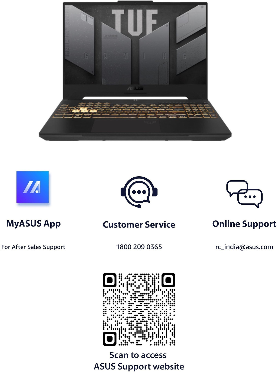 Image of ASUS TUF Gaming F15 with 90WHr Battery Intel H-Series Intel Core i7 12th Gen 12700H - (16 GB /512 GB SSD /Windows 11 Home /8 GB Graphics /NVIDIA GeForce RTX 4060 /144 Hz /140 TGP) FX507ZV-LP094W Gaming Laptop