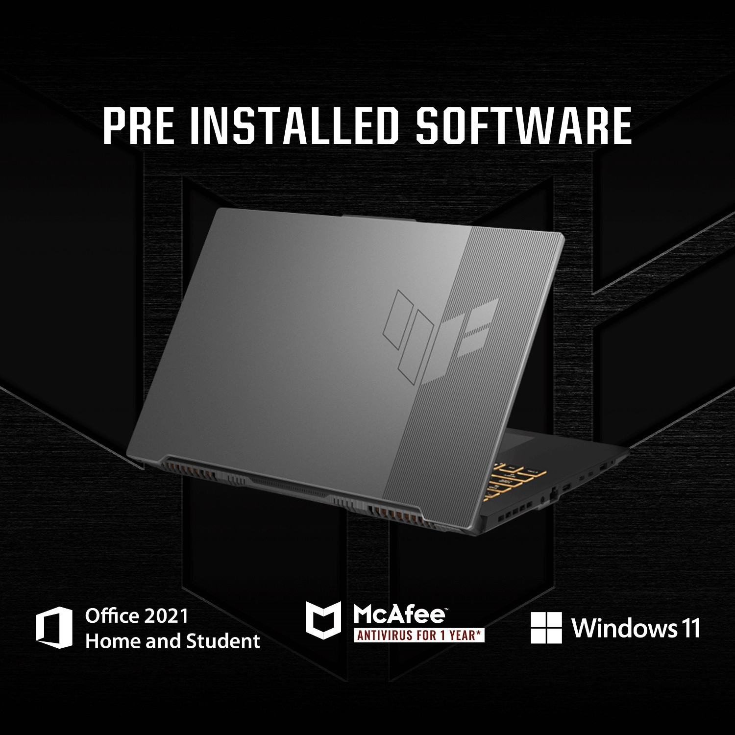 Image of ASUS TUF Gaming F15 Intel Core i7 12th Gen 12700H - (16 GB /1 TB SSD /Windows 11 Home /6 GB Graphics /NVIDIA GeForce RTX 3060 /165 Hz) FX577ZM-HQ067WS Gaming Laptop