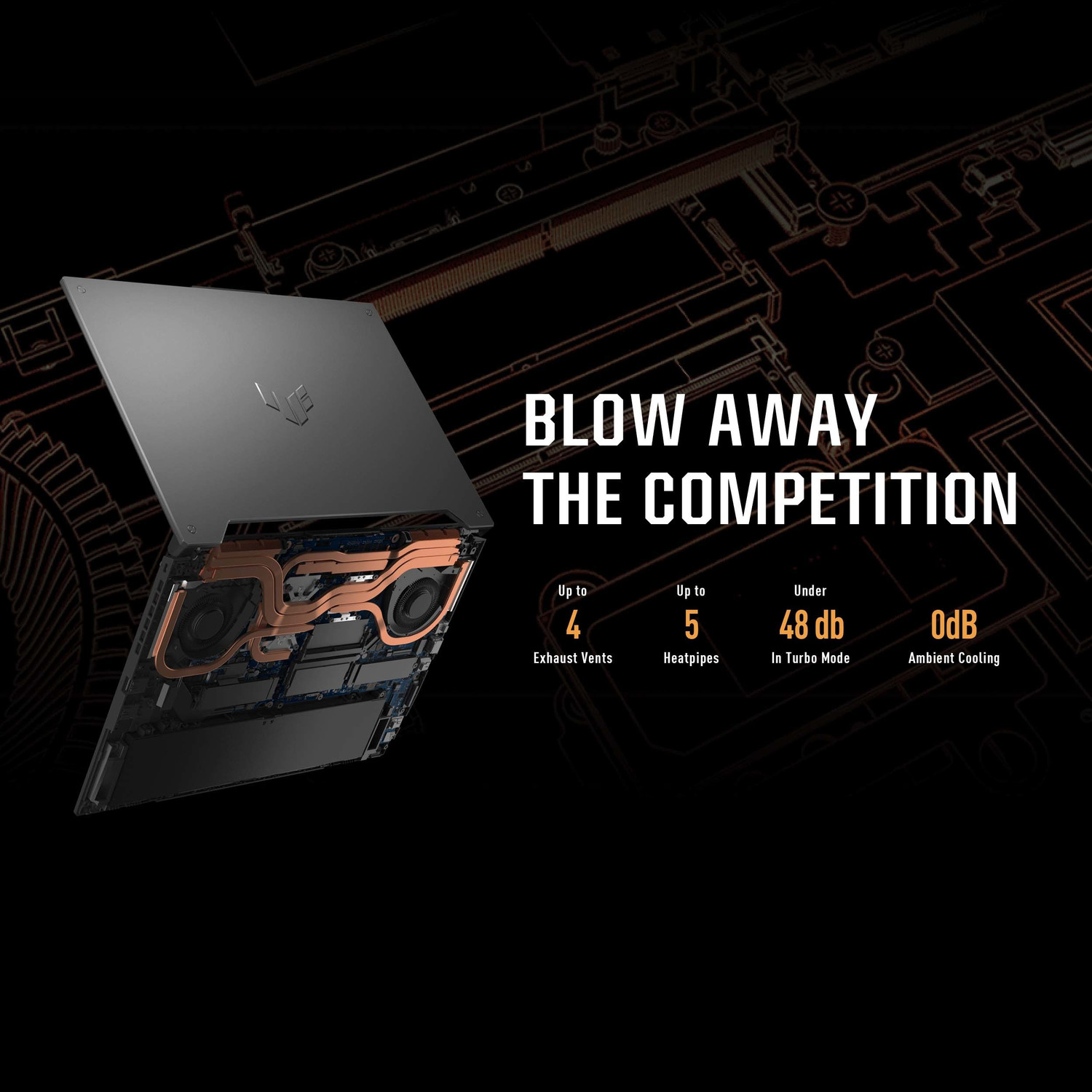 Image of ASUS TUF Gaming F15 with 90WHr Battery Intel H-Series Intel Core i7 12th Gen 12700H - (16 GB /512 GB SSD /Windows 11 Home /8 GB Graphics /NVIDIA GeForce RTX 4060 /144 Hz /140 TGP) FX507ZV-LP094W Gaming Laptop