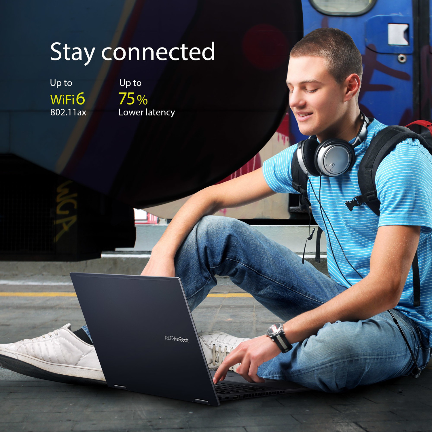 Image of ASUS VivoBook Flip 14 Intel Core i5 11th Gen 1135G7 - (8 GB /512 GB SSD /Windows 11 Home) TP470EA-EC512WS 2 in 1 Laptop