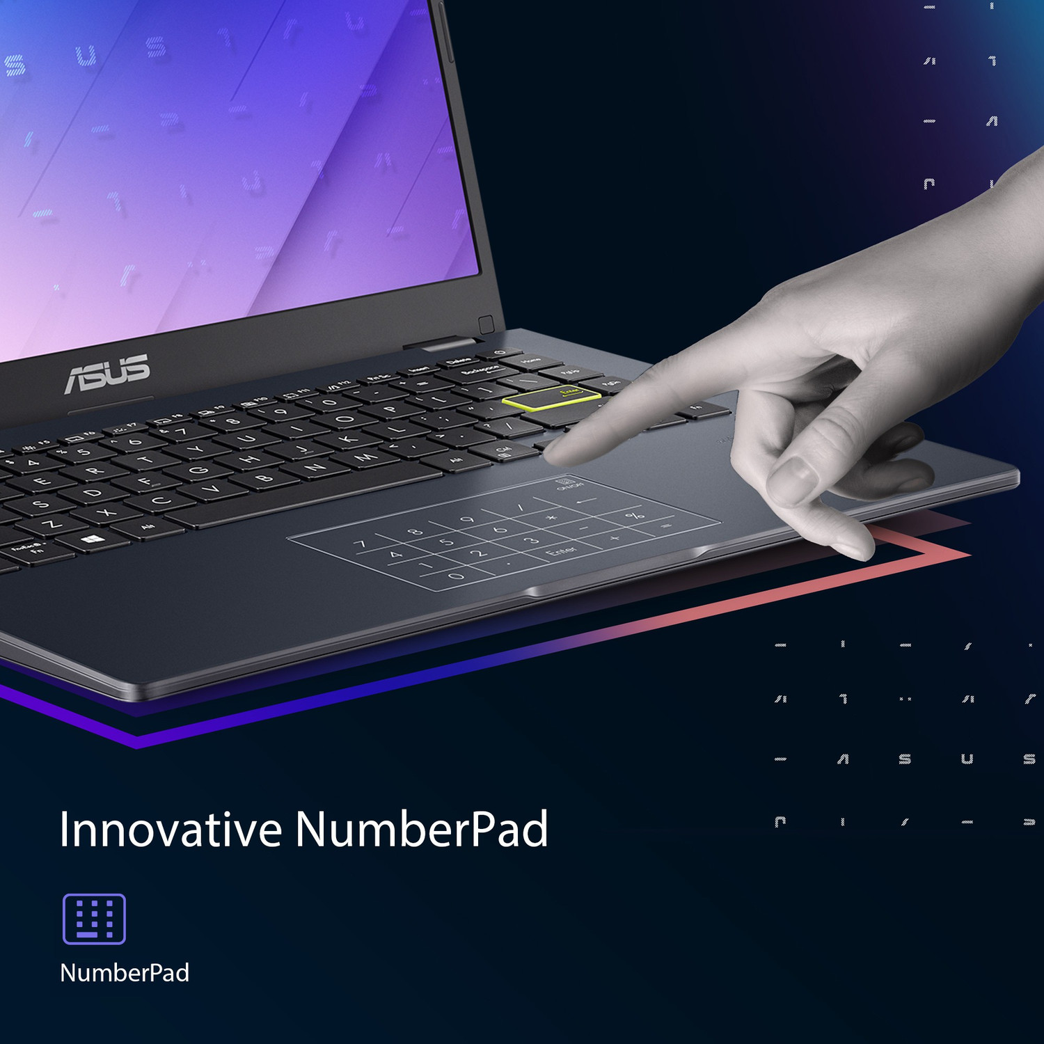 Image of ASUS EeeBook 14 with NumberPad Intel Pentium Silver N6000 - (8 GB /256 GB SSD /Windows 11 Home) E410KA-BV103WS Thin and Light Laptop