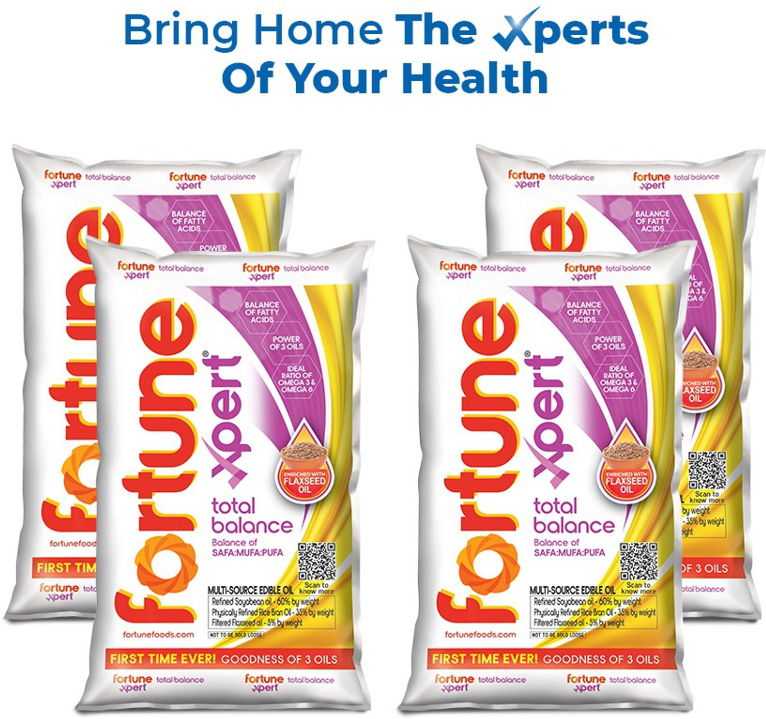 Image of FORTUNE Xpert Total Balance Soyabean Oil Pouch