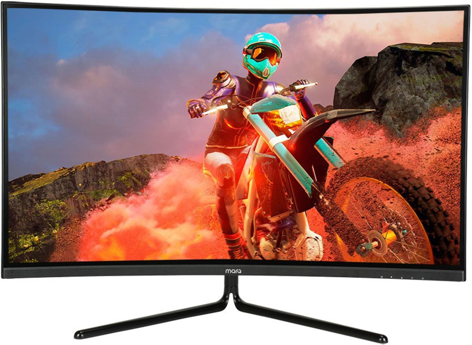 Image of MarQ by Flipkart 81.28 cm (32 inch) Curved Full HD LED Backlit VA Panel with 2 X 3W Inbuilt Speakers Gaming Monitor (32FHDMCQII1G)