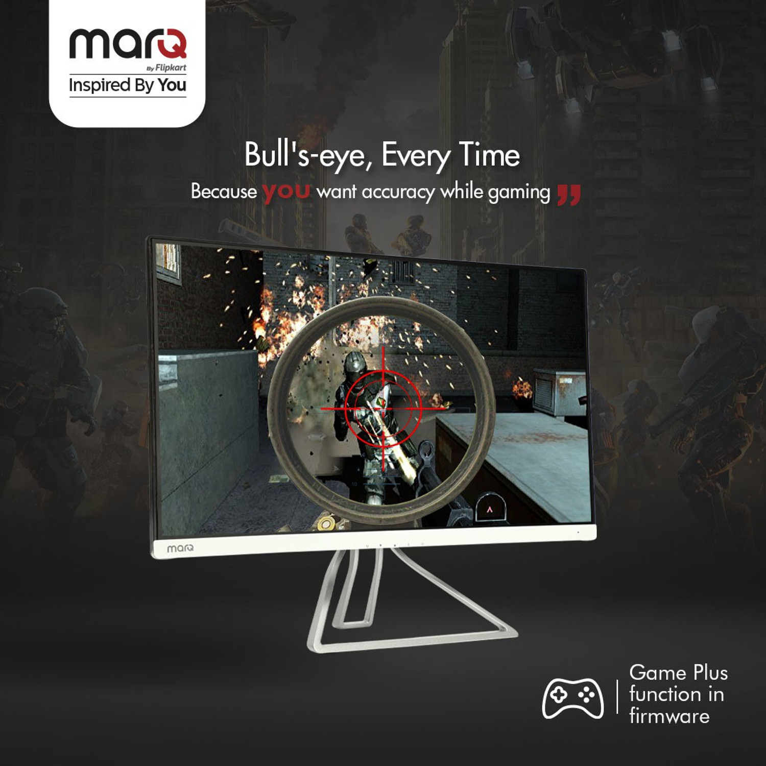 Image of MarQ by Flipkart 55.88 cm (22 inch) Full HD LED Backlit TN Panel Gaming Monitor (22FHDMTQII5G)
