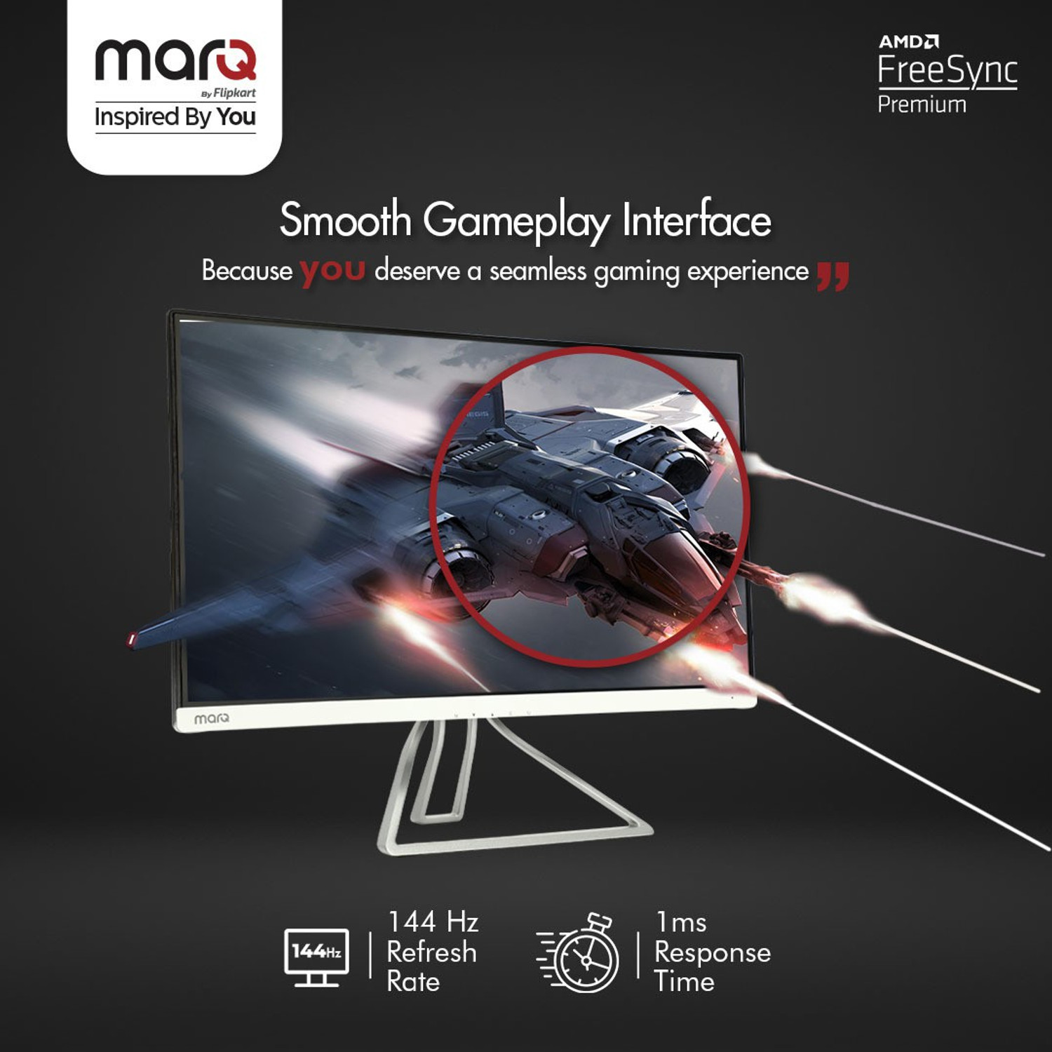 Image of MarQ by Flipkart 55.88 cm (22 inch) Full HD LED Backlit TN Panel Gaming Monitor (22FHDMTQII5G)