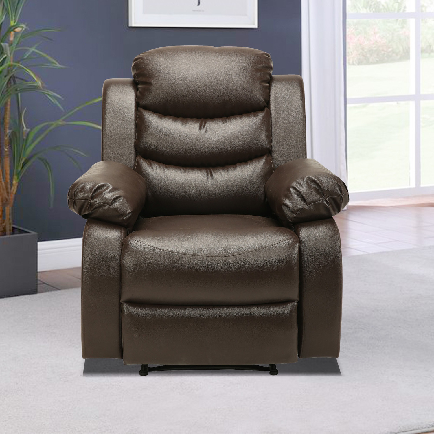 Image of Flipkart Perfect Homes Costello Leatherette Manual Recliner