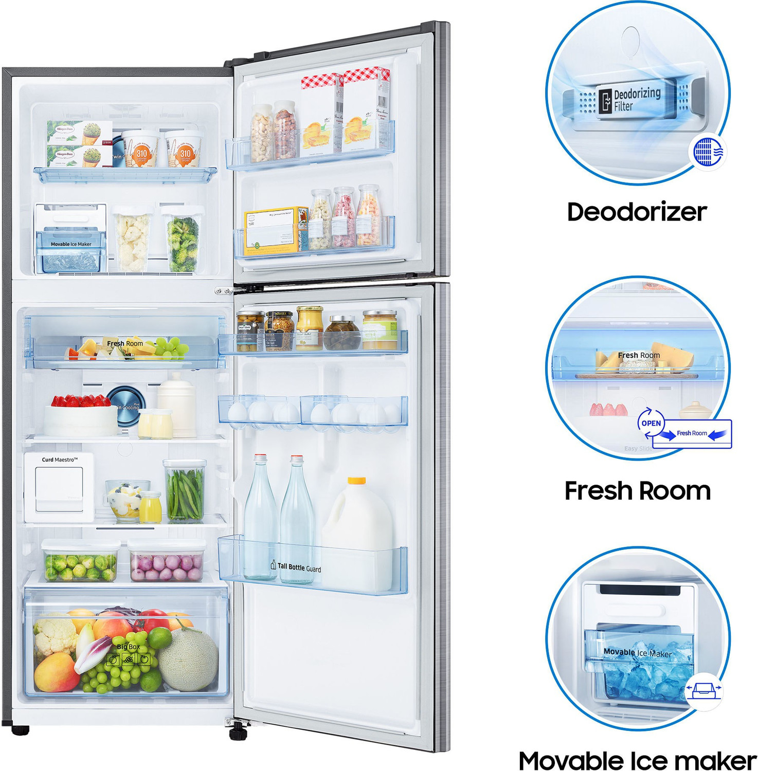 Image of Samsung 336 l Frost Free Double Door 2 Star Refrigerator