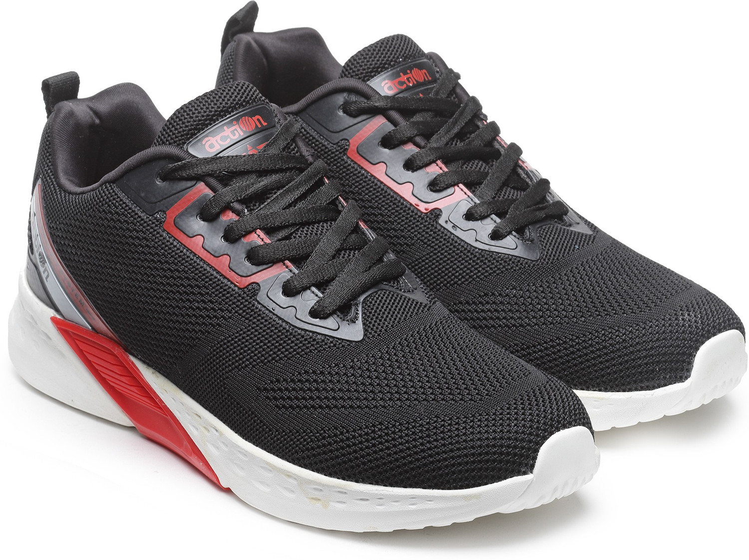 Image of action Action Athleo ATG-605 Light Weight,Comfortable,Trendy,Running, Breathable,Gym Casuals For Men (Black , 10)