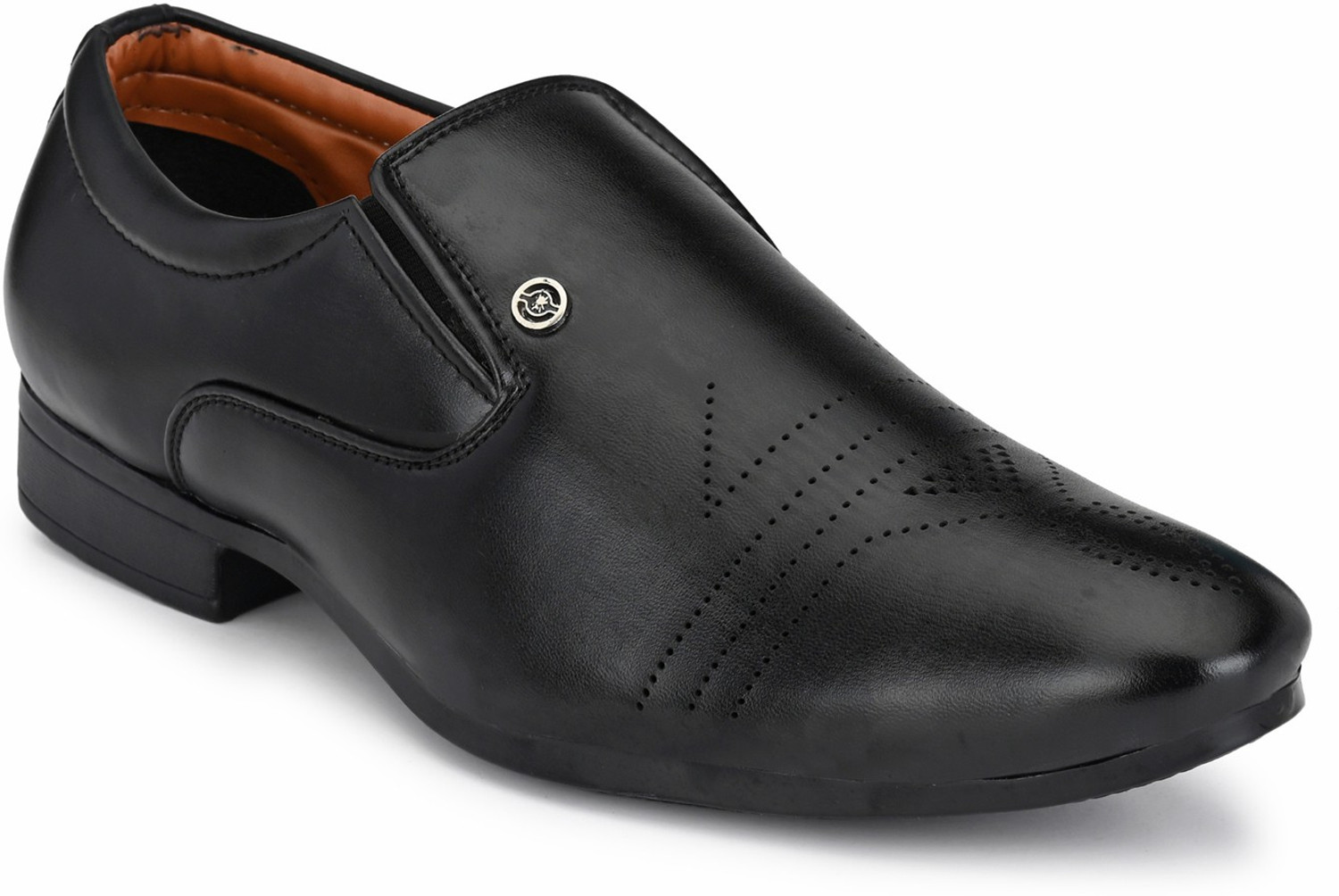Image of PROVOGUE Formal Shoes for Men Without Lace |Leather formal Shoes |Derby Shoes |Wedding Slip On For Men