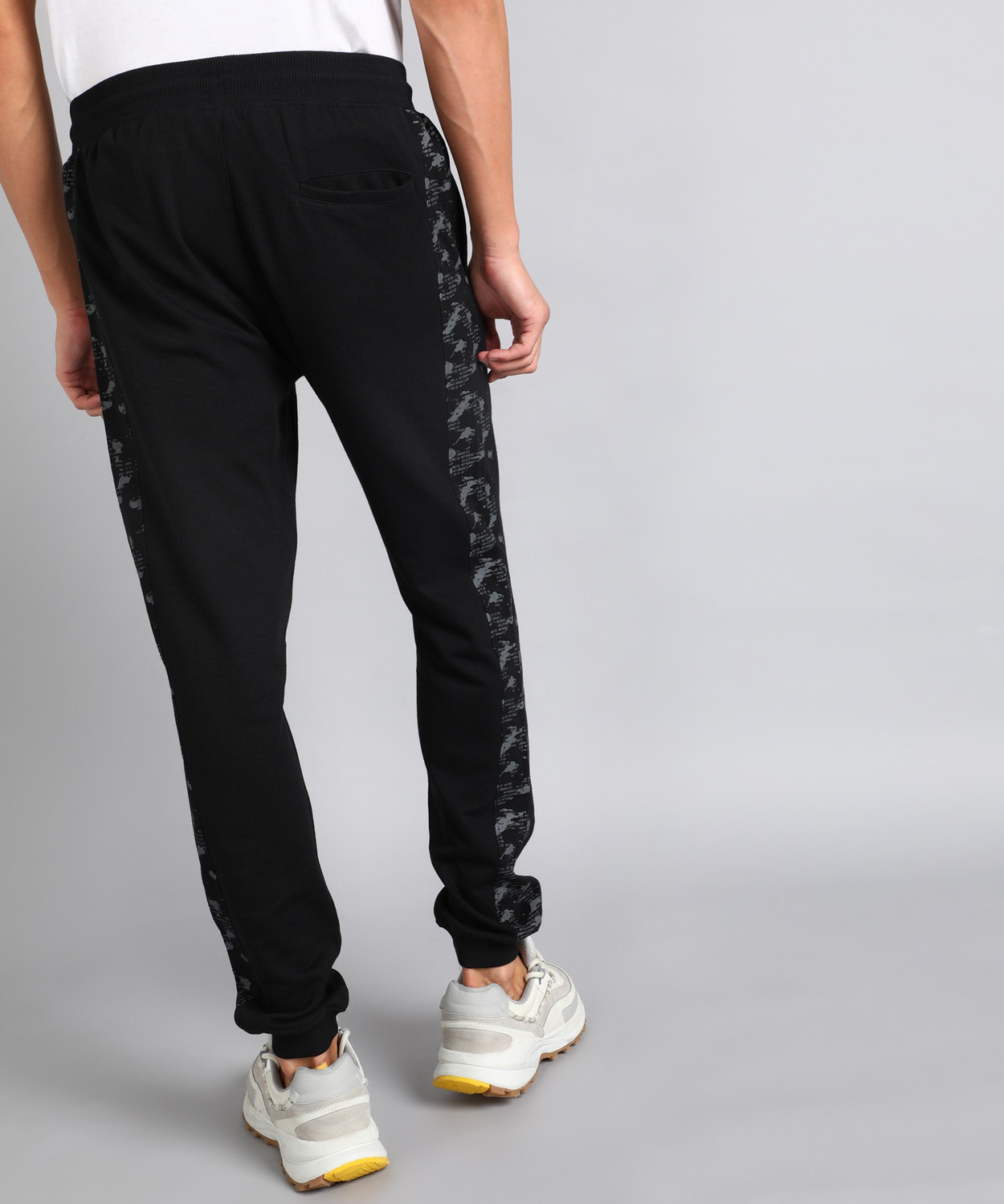 METRONAUT Solid Men Black Track Pants Price History