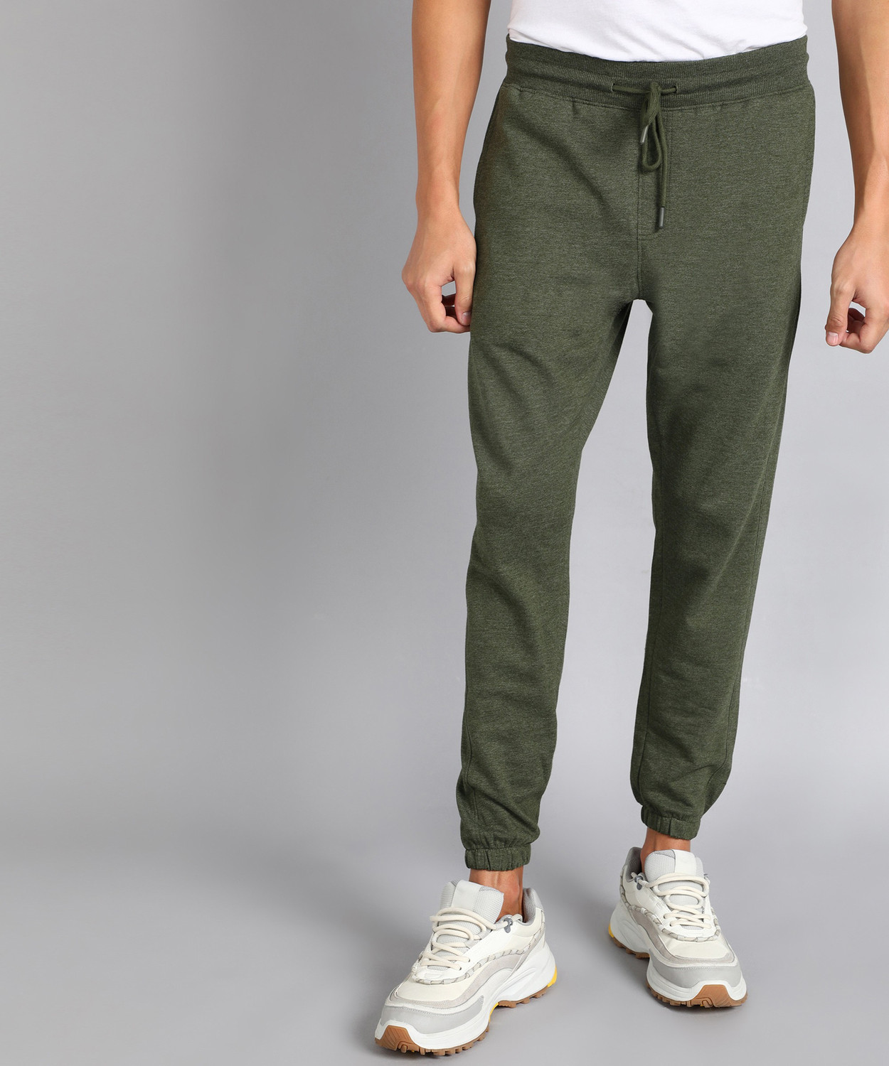 METRONAUT Solid Men Dark Green Track Pants Price History