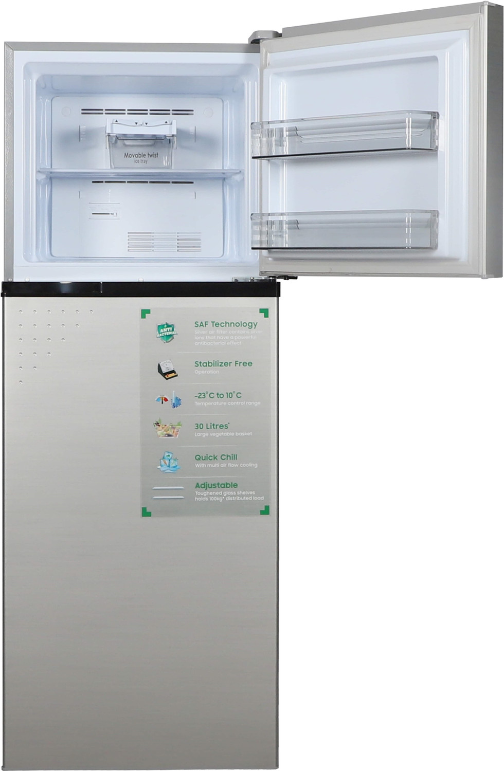 Image of Croma 279 L Frost Free Double Door 2 Star Refrigerator