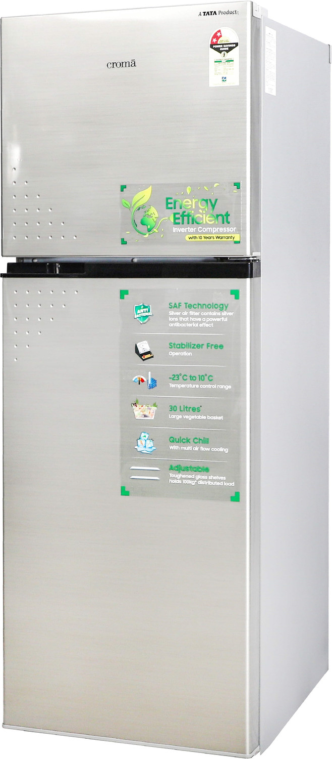 Image of Croma 279 L Frost Free Double Door 2 Star Refrigerator