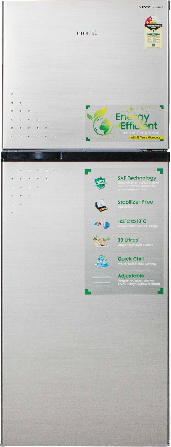 Image of Croma 279 L Frost Free Double Door 2 Star Refrigerator
