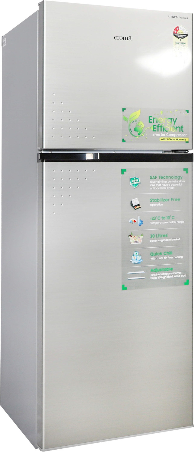 Image of Croma 279 L Frost Free Double Door 2 Star Refrigerator