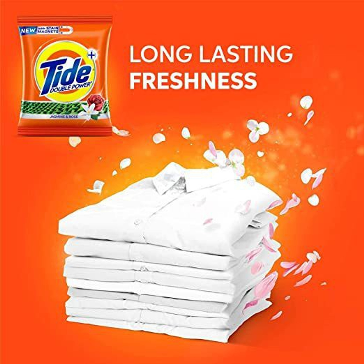 Image of Tide Extra Power Washing Detergent Powder (Jasmine & Rose) (10 kg)