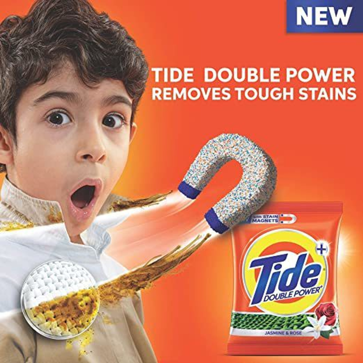 Image of Tide Extra Power Washing Detergent Powder (Jasmine & Rose) (10 kg)
