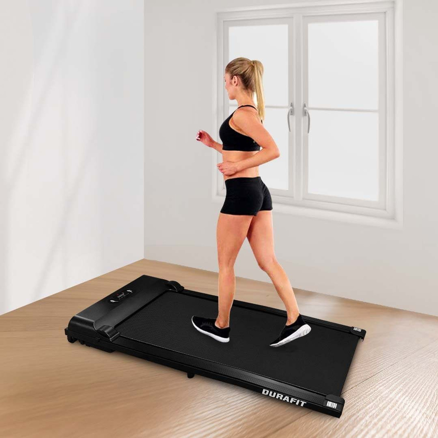 Image of Durafit Compact Lite 2.5HP Peak BLDC with Remote control Walkpad| Underdesk Home Use Treadmill (Max Weight:120 kg)