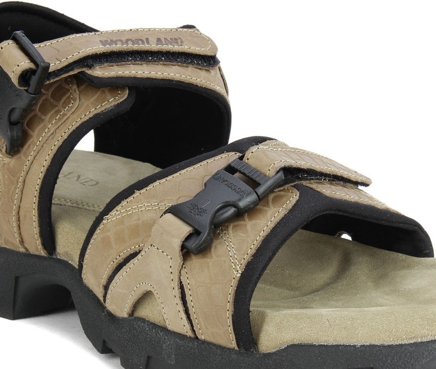 Woodland men khaki sports sandals discount