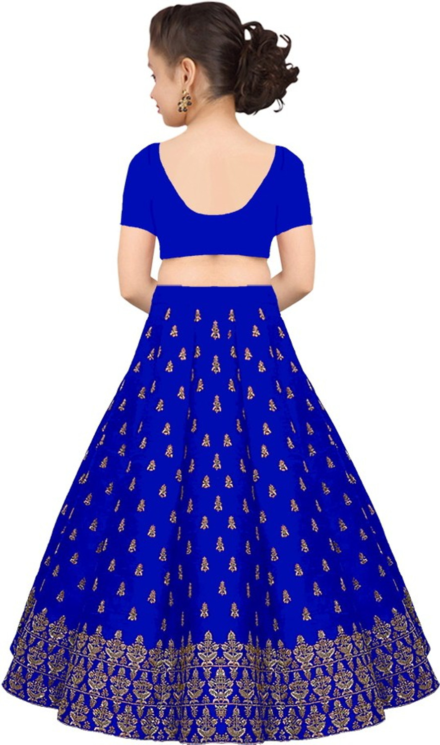 Image of Kedar Fab Girls Lehenga Choli Ethnic Wear Embroidered Lehenga, Choli and Dupatta Set