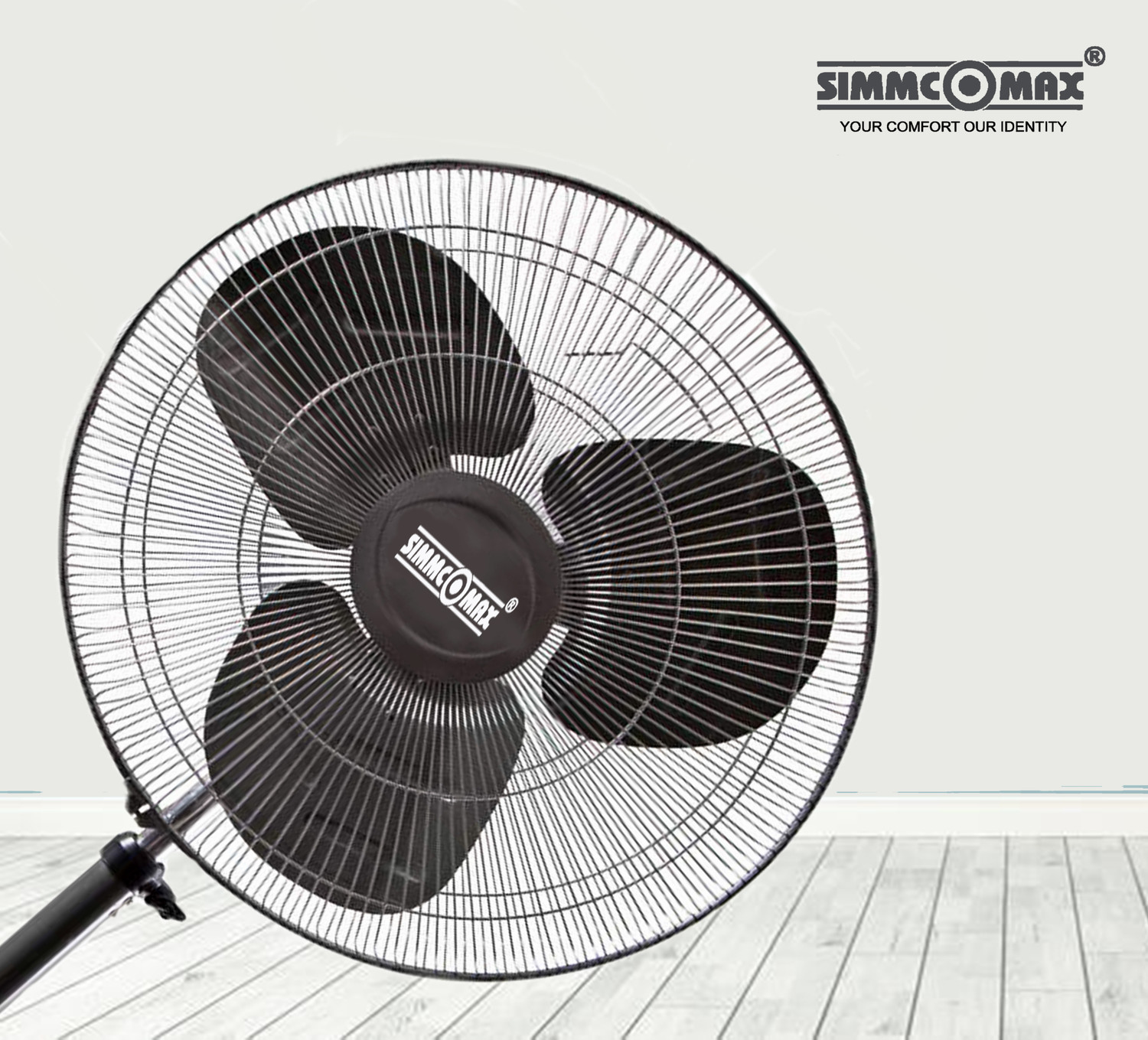 Image of SIMMCOMAX Wind Storm 500 mm Farata 3 Blade Pedestal Fan with 1 Year Warranty Ultra High Speed 500 mm Pedestal Fan