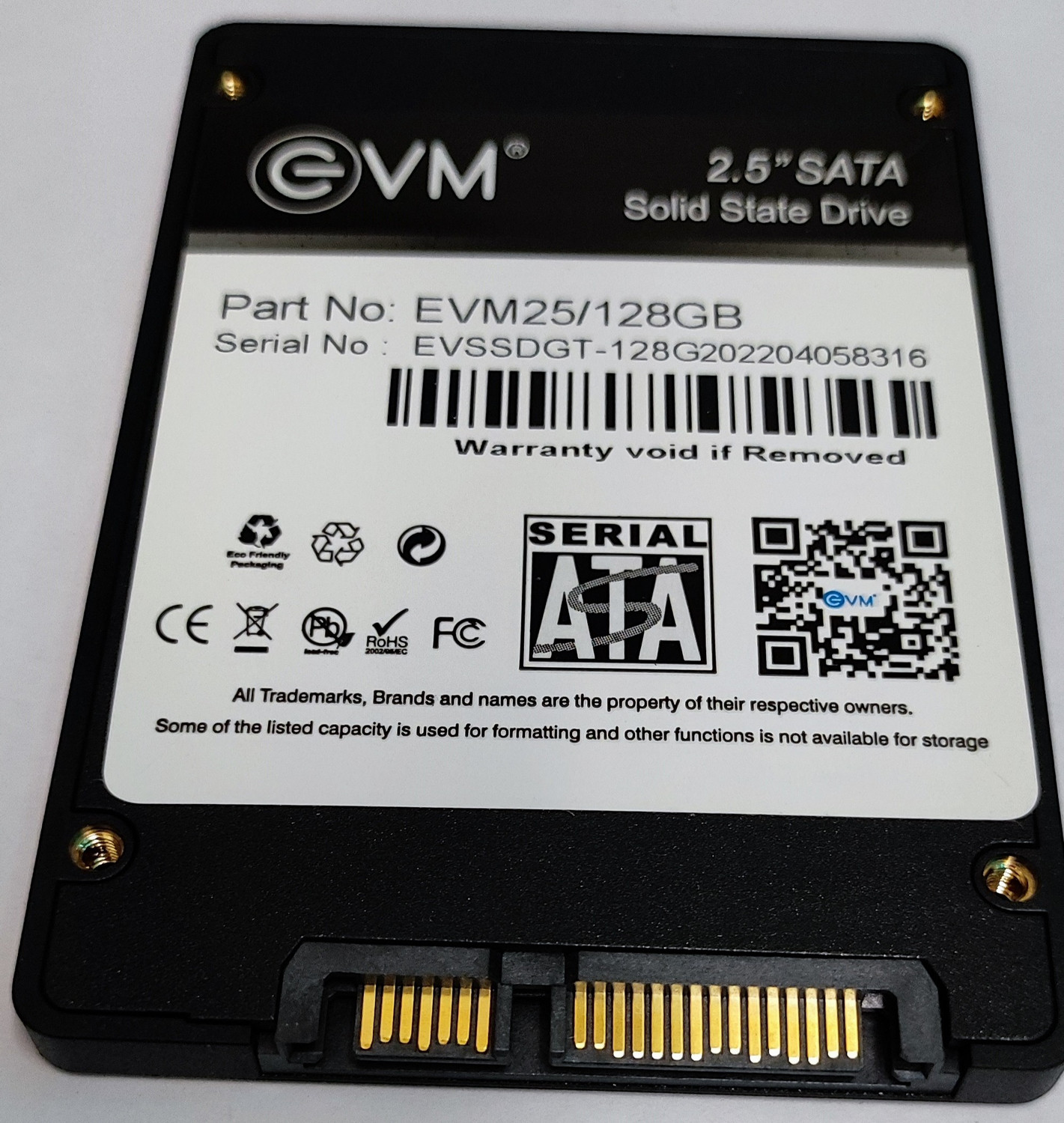 Image of EVM 2.5 INCH SATA 128 GB Desktop, All in One PC's, Laptop Black SATA III Internal Solid State Drive (SSD) (128 GB SSD SATA)