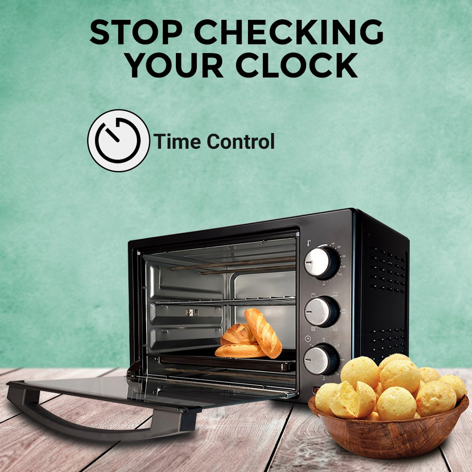 Image of Pigeon 25-Litre with Rotisserie Oven Toaster Grill (OTG)