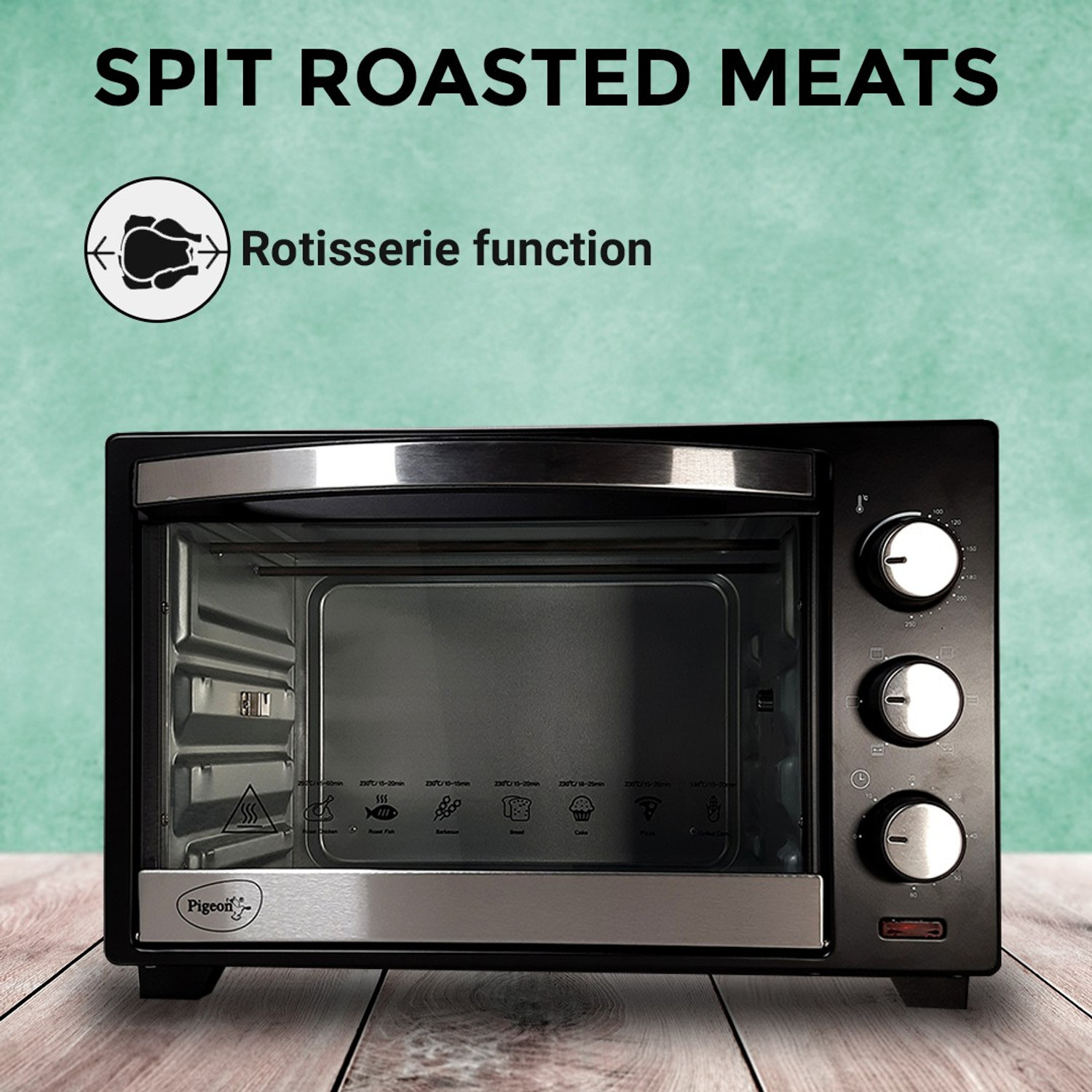 Image of Pigeon 25-Litre with Rotisserie Oven Toaster Grill (OTG)