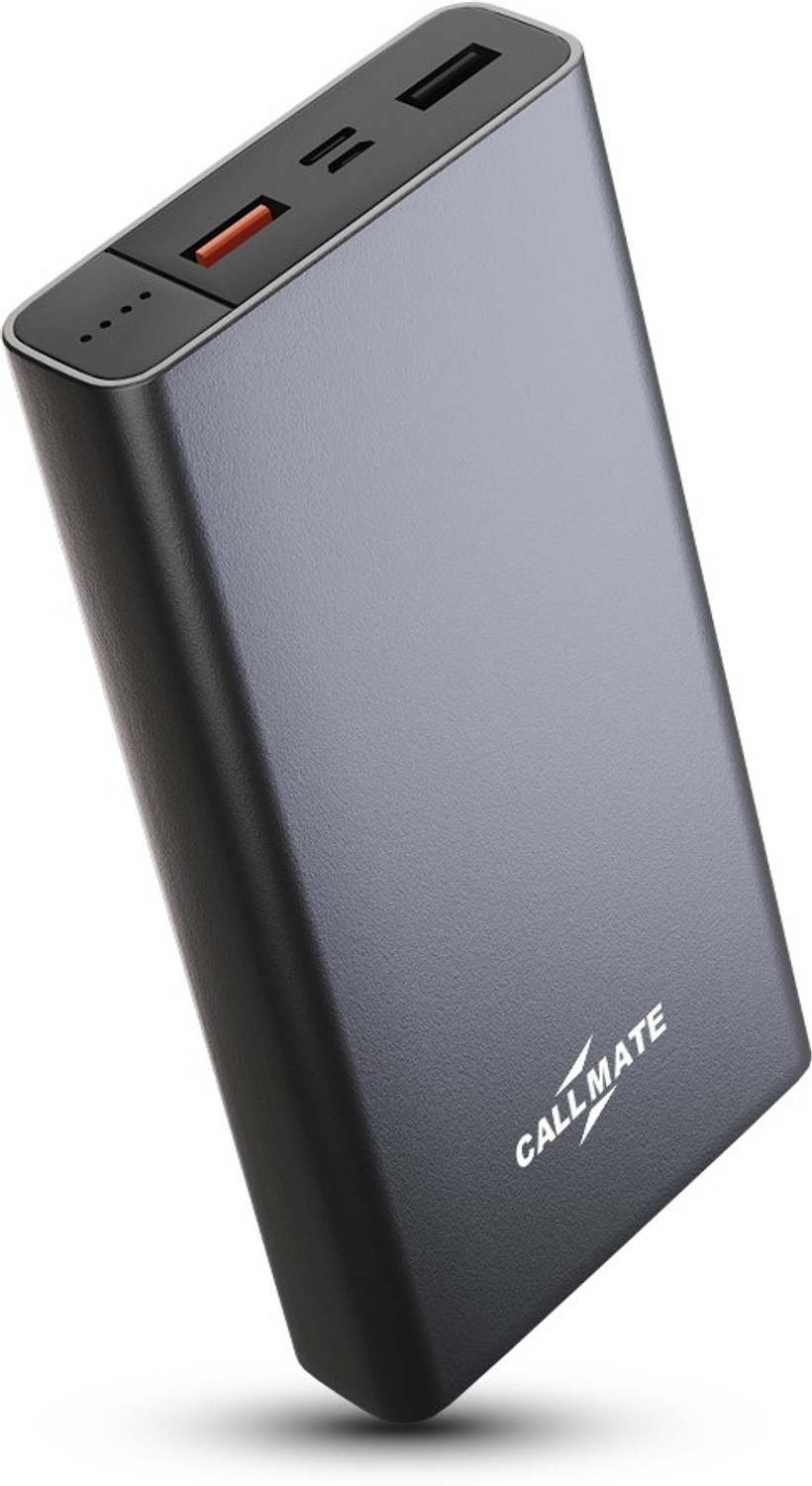 Callmate 20000 mAh Power Bank (20 W, Quick Charge 3.0)  (Black, Lithium Polymer)