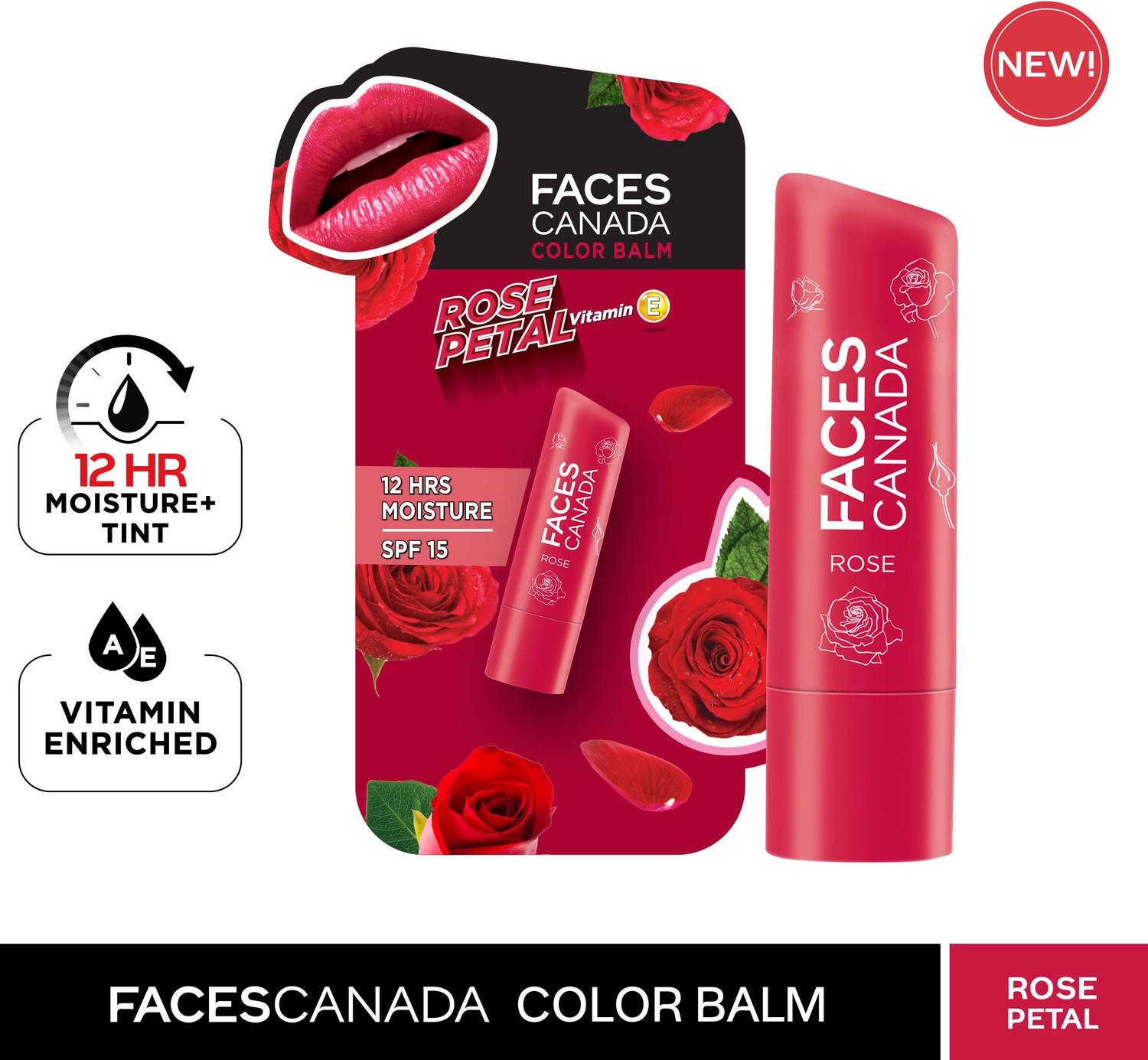Image of FACES CANADA Color Tinted Lip Balm Rose Petal