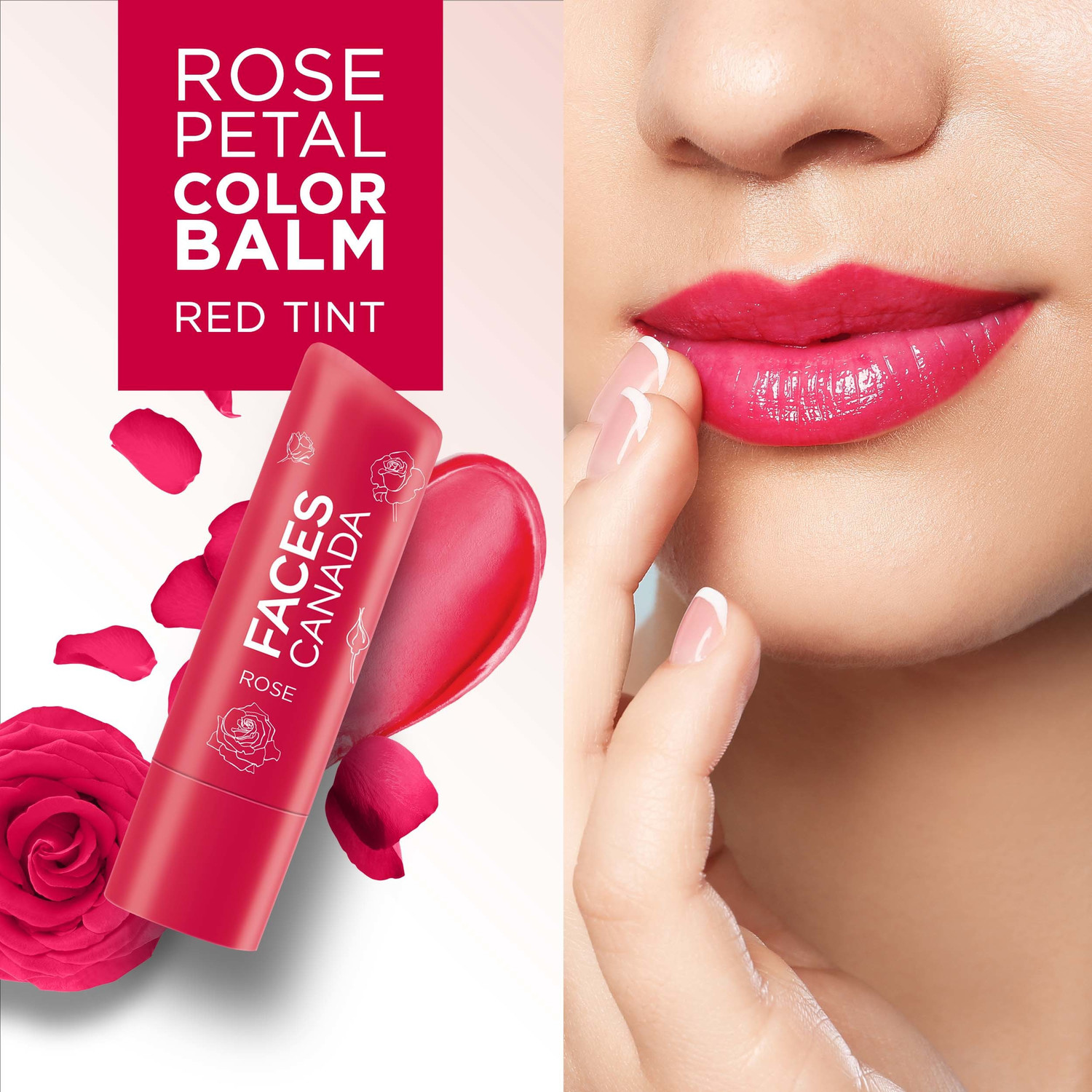 Image of FACES CANADA Color Tinted Lip Balm Rose Petal