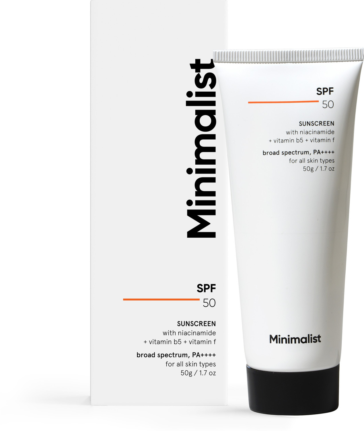 Image of Minimalist Sunscreen - SPF 50 PA++++ Lightweight Niacinamide Broad Spectrum SunCream |No White Cast |Men&Women