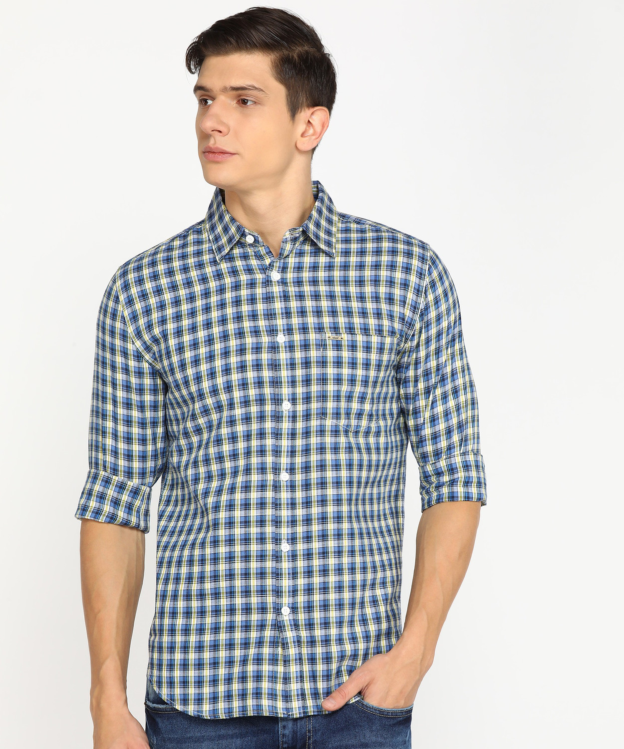 abof by Aditya Birla Men Checkered Casual Multicolor Shirt Price History