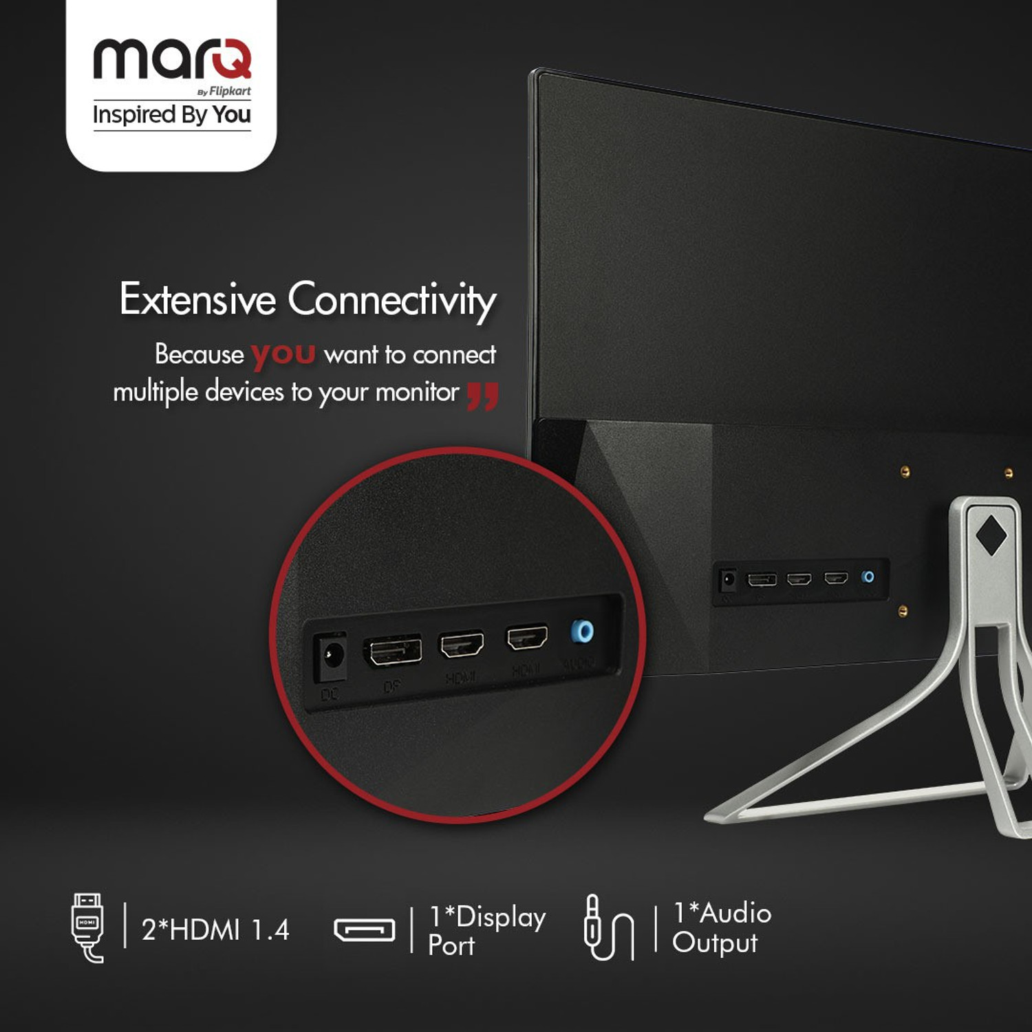 Image of MarQ by Flipkart 55.88 cm (22 inch) Full HD LED Backlit TN Panel Gaming Monitor (22FHDMTQII5G)