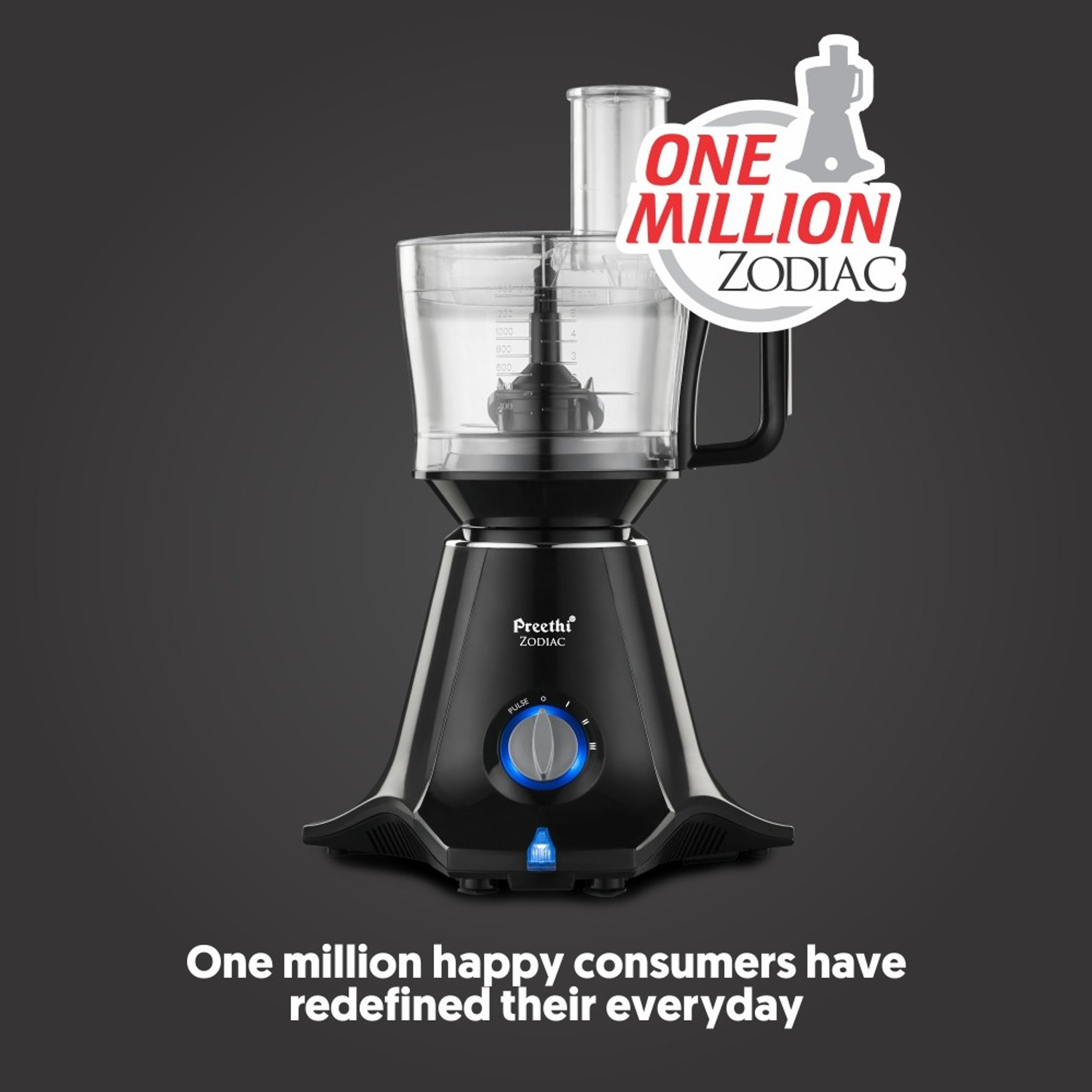 Preethi MG218 Zodiac 750 Juicer Mixer Grinder (5 Jars, Black /Light Grey) Price History