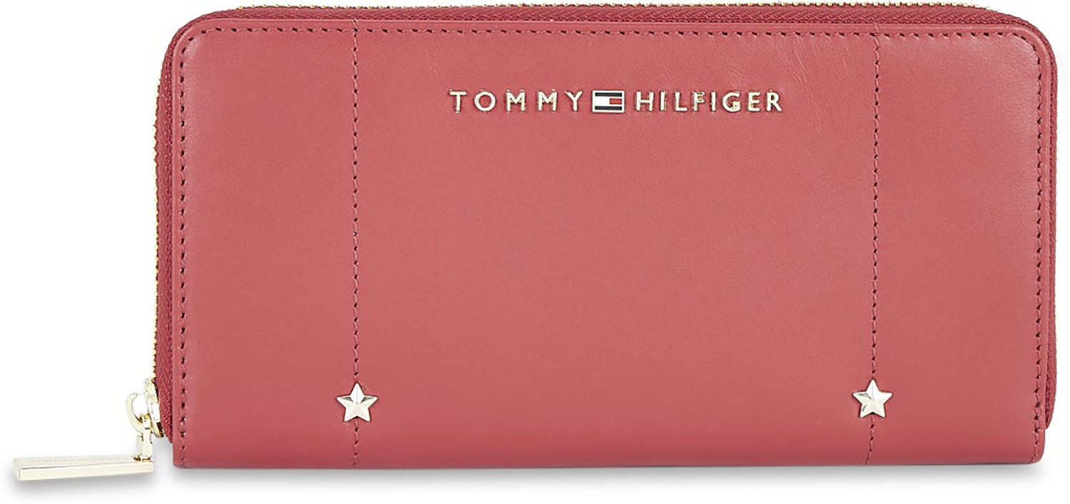 TOMMY HILFIGER Women Casual Red Genuine Leather Wallet 12 Card